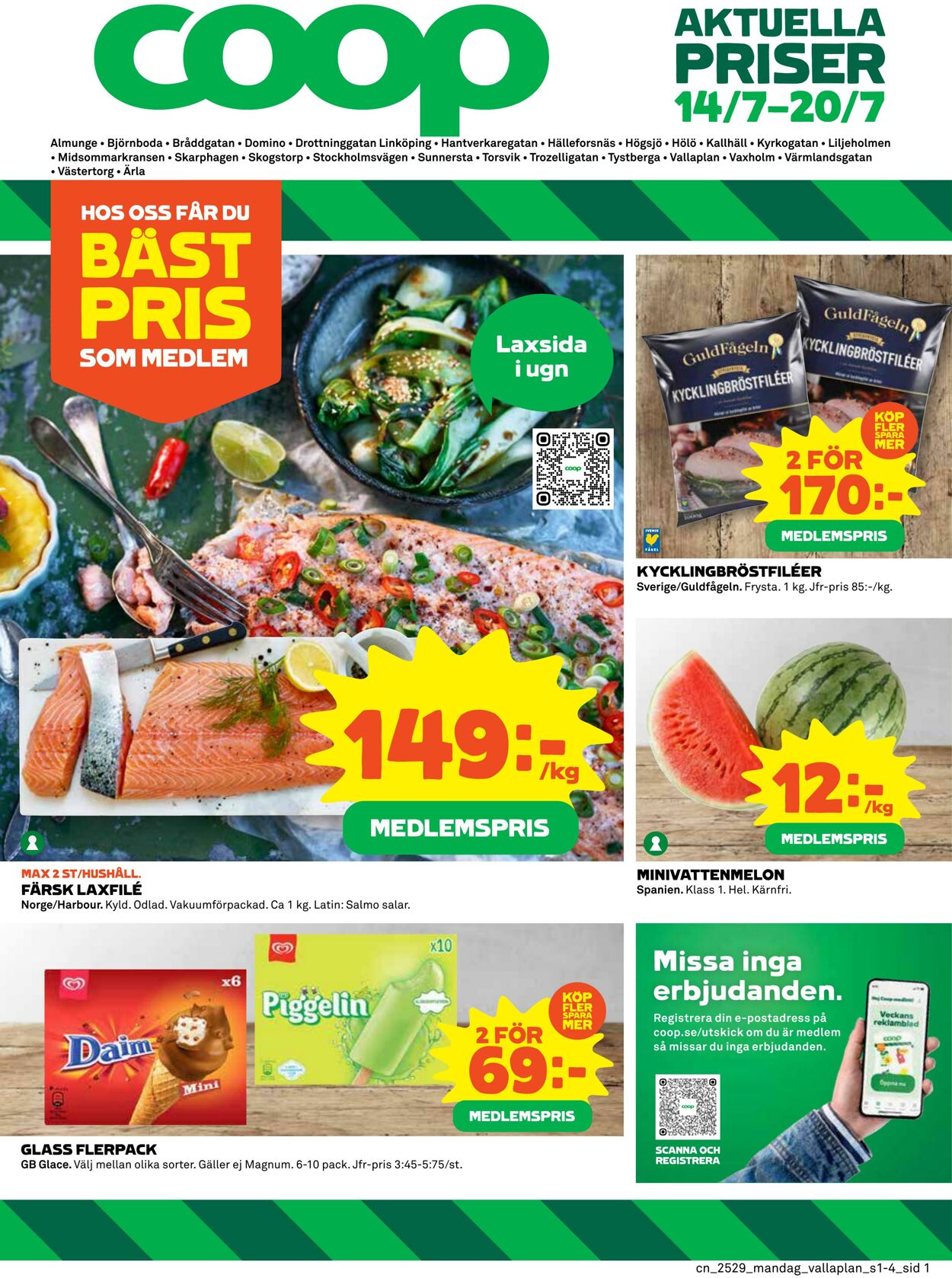 Erbjudanden Coop 14.07.2025 - 20.07.2025
