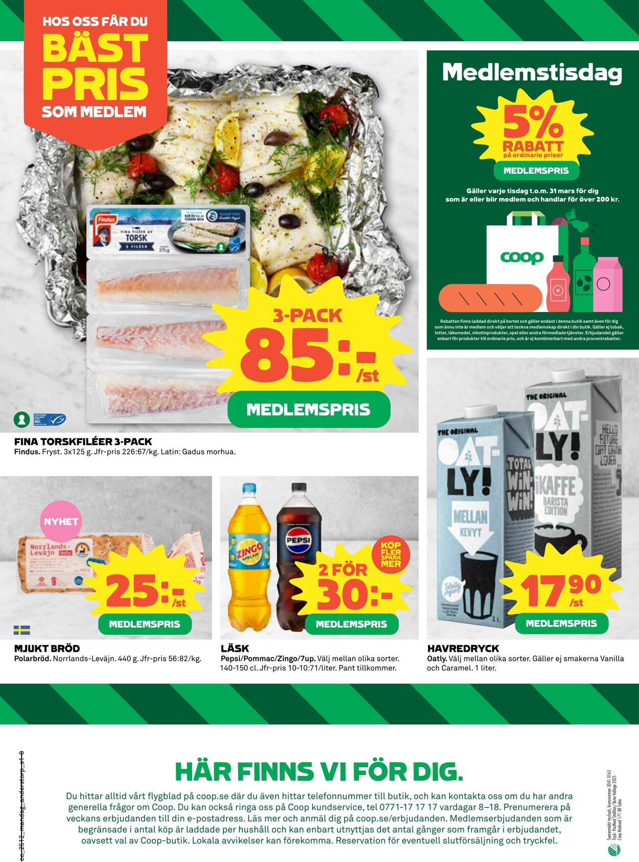 Erbjudanden Coop 17.03.2025 - 23.03.2025