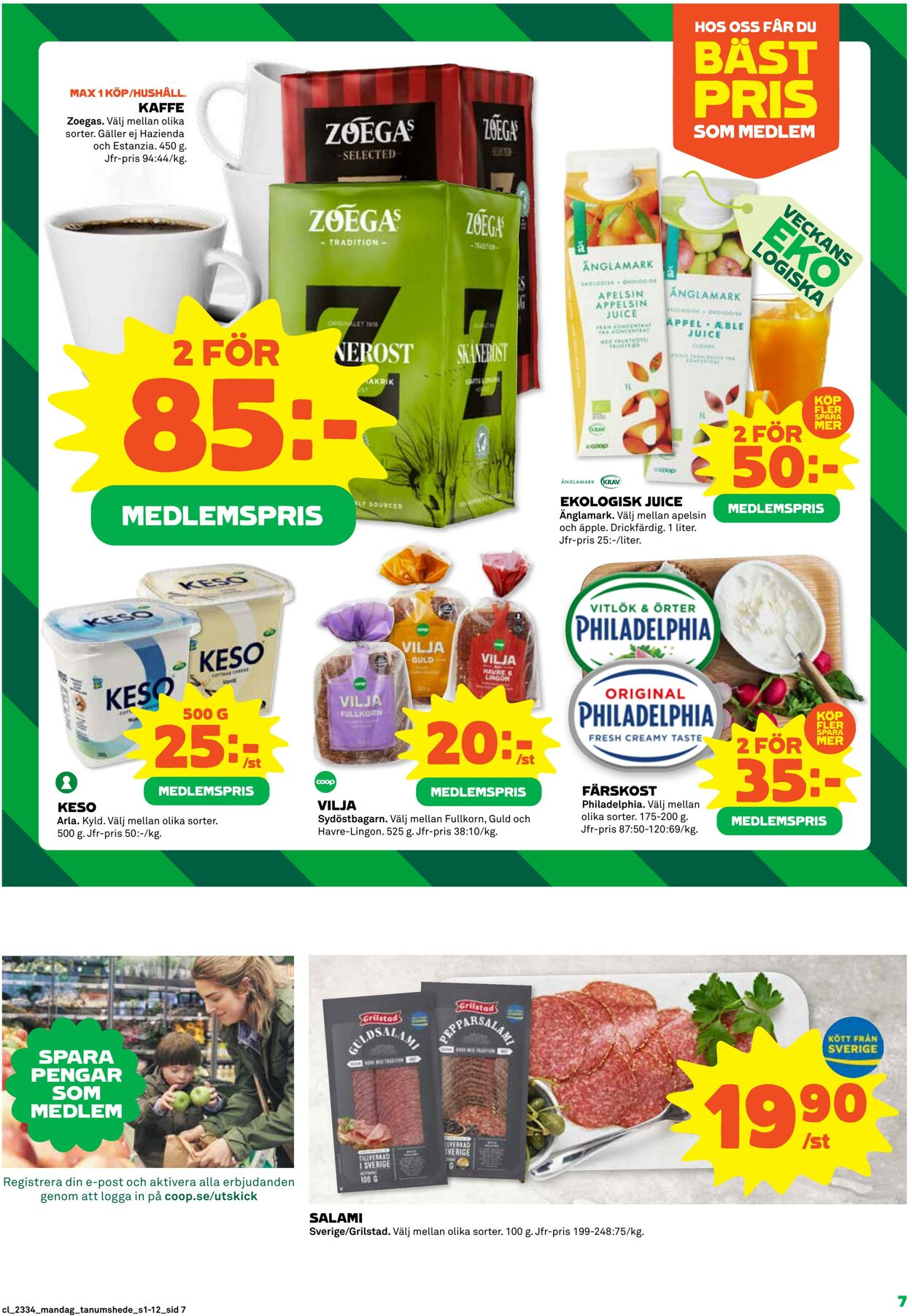 Erbjudanden Coop 21.08.2023 - 27.08.2023