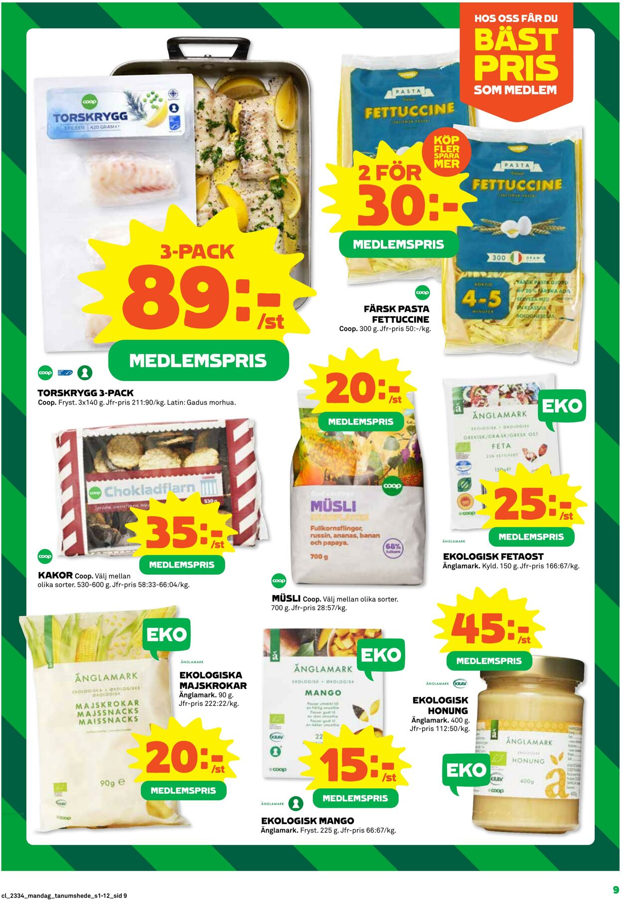 Erbjudanden Coop 21.08.2023 - 27.08.2023