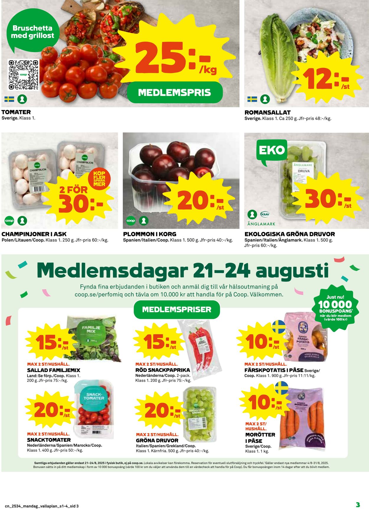 Erbjudanden Coop 18.08.2025 - 24.08.2025