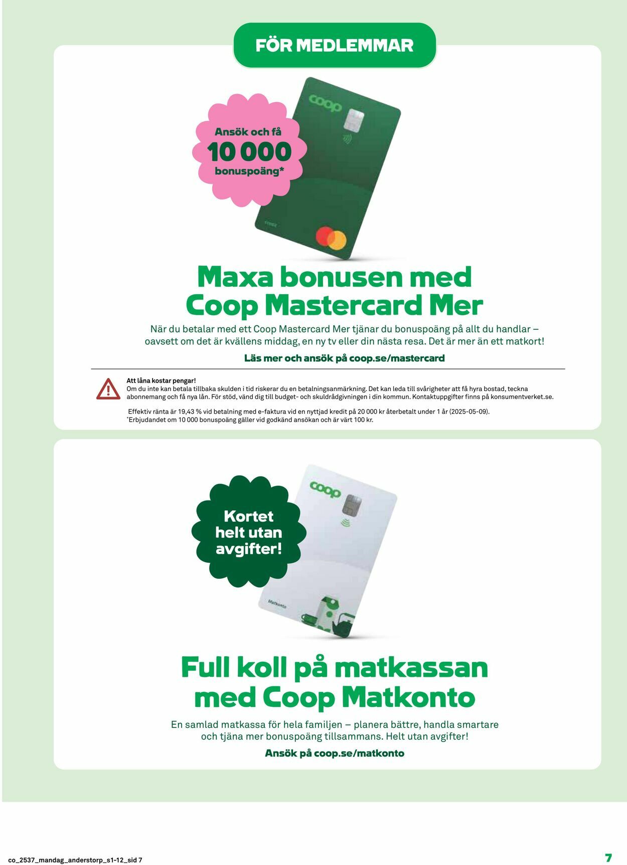 Erbjudanden Coop 08.09.2025 - 14.09.2025