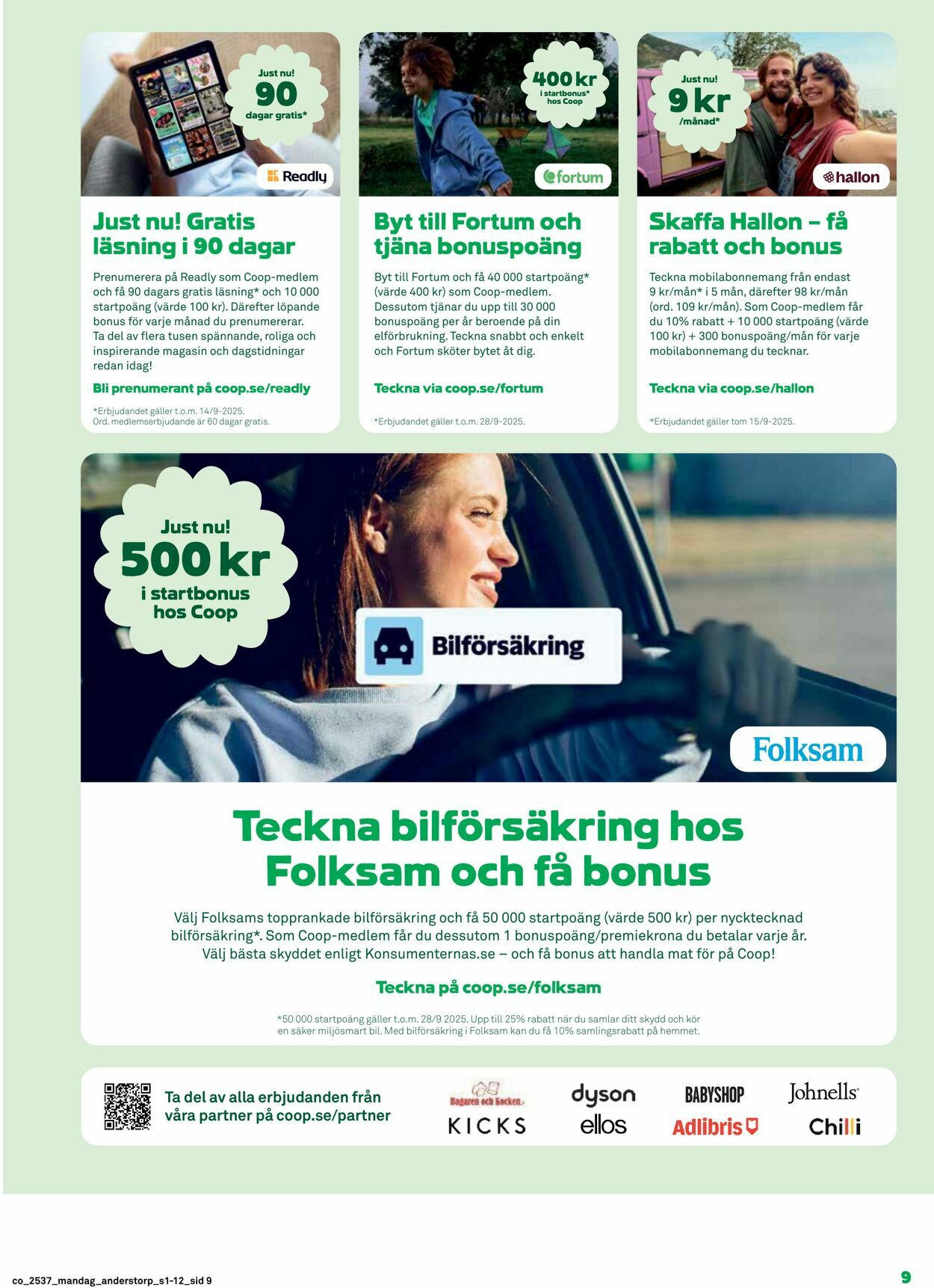 Erbjudanden Coop 08.09.2025 - 14.09.2025