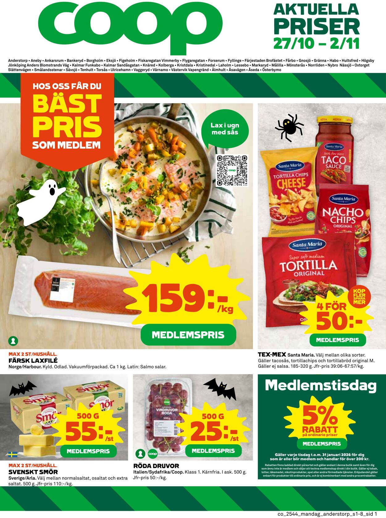 Erbjudanden Coop 27.10.2025 - 02.11.2025