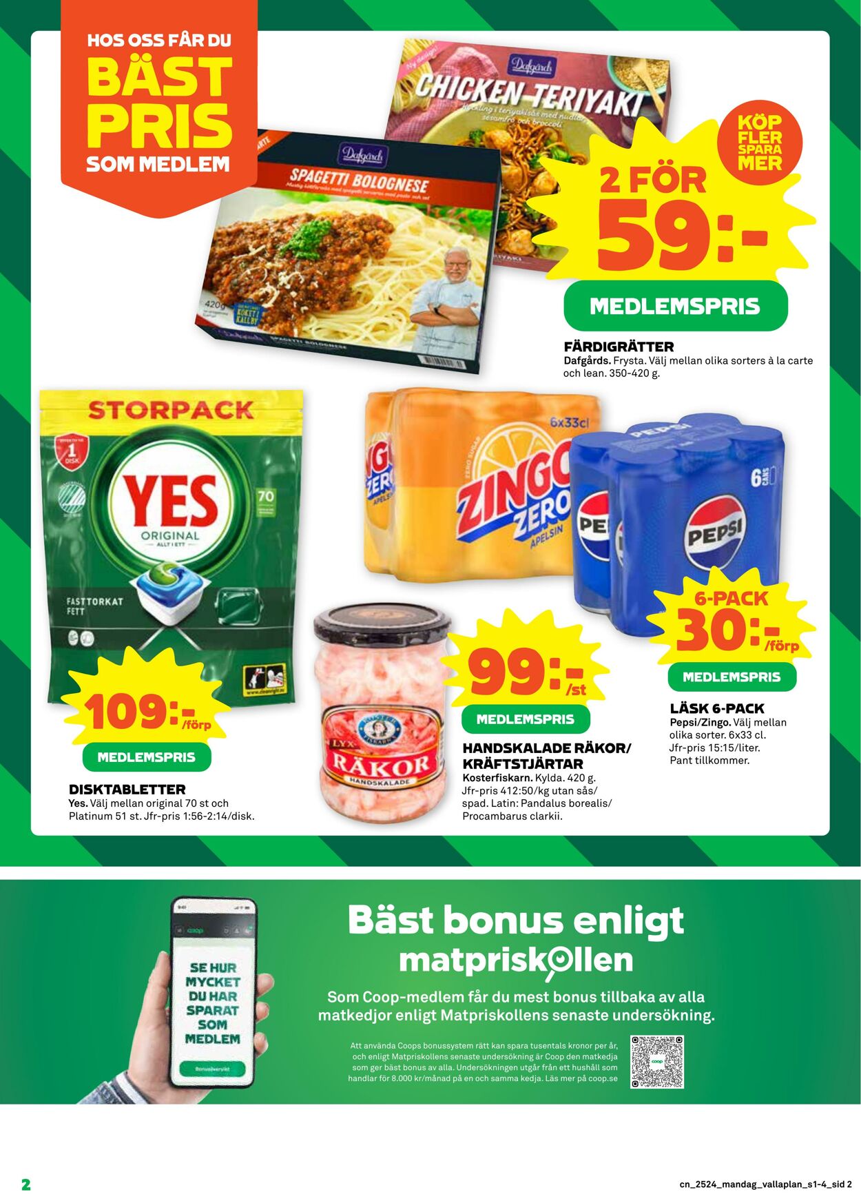 Erbjudanden Coop 09.06.2025 - 15.06.2025