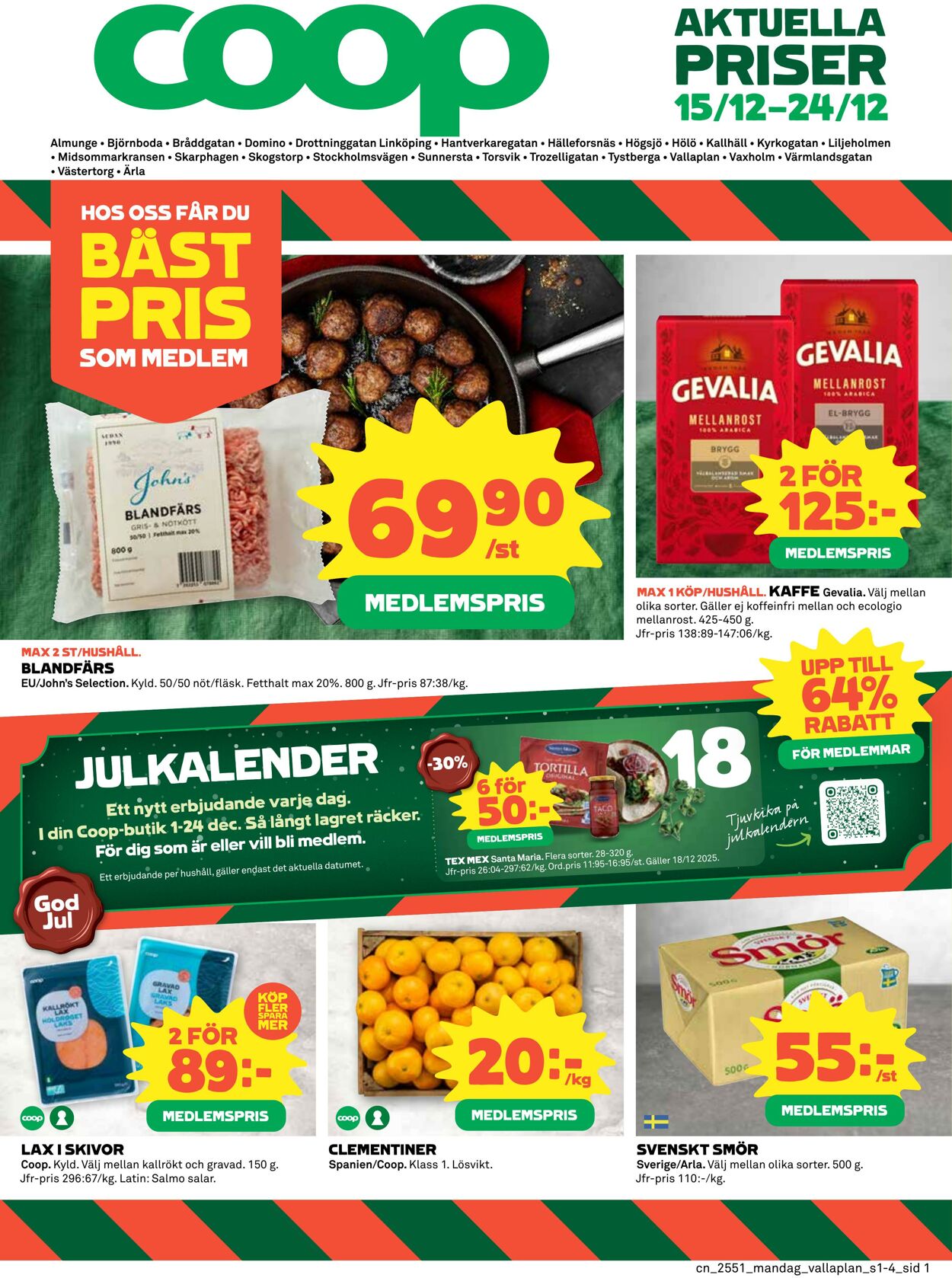 Erbjudanden Coop 15.12.2025 - 21.12.2025