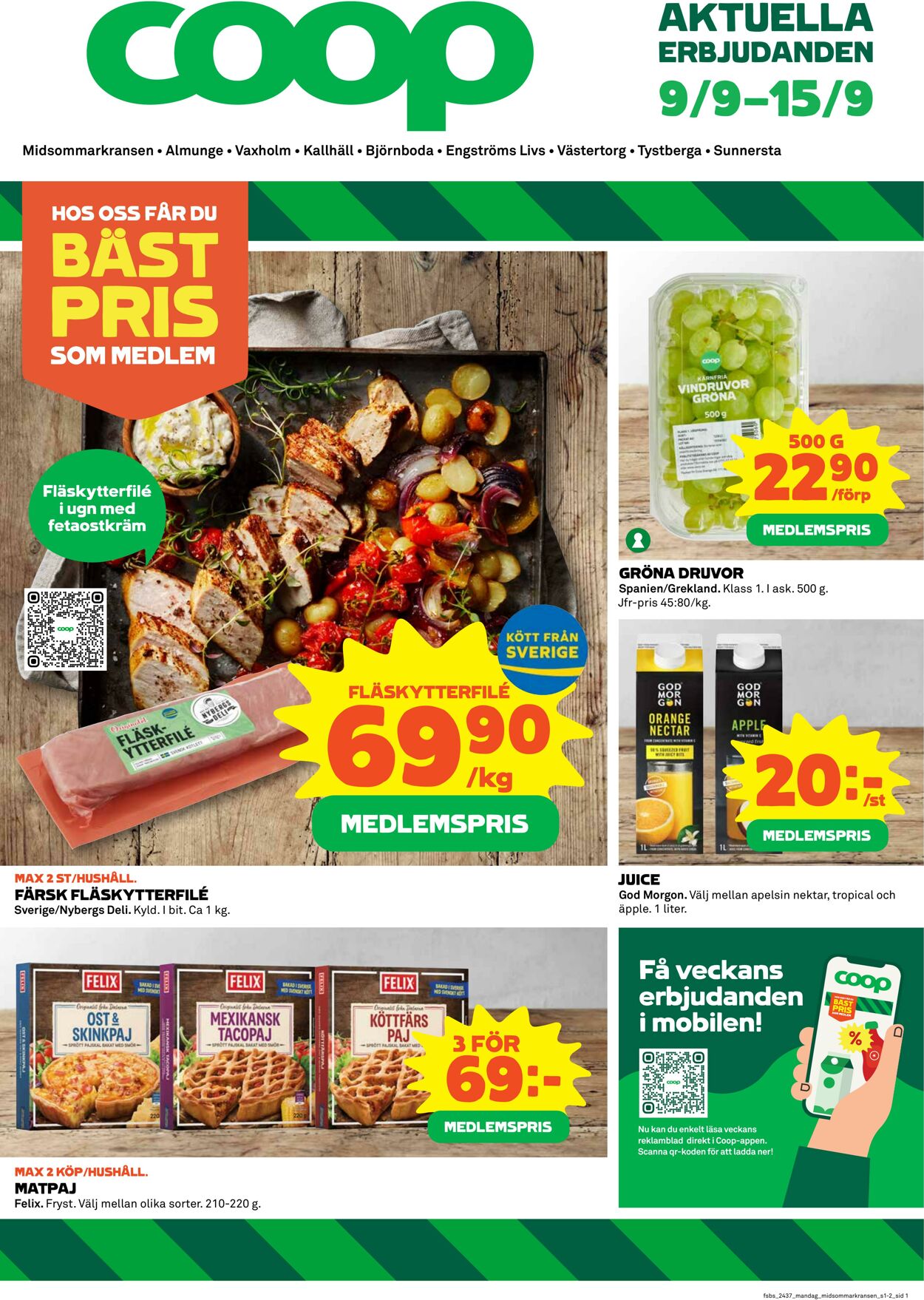 Erbjudanden Coop 09.09.2024 - 15.09.2024