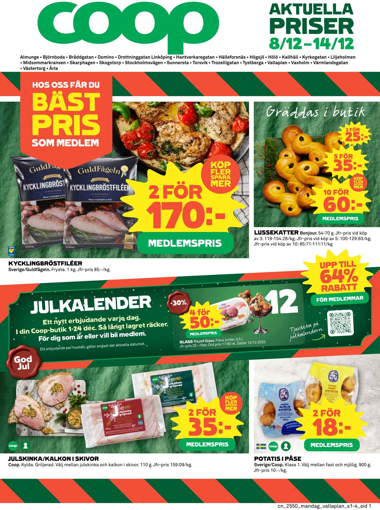 Erbjudanden Coop 08.12.2025 - 14.12.2025