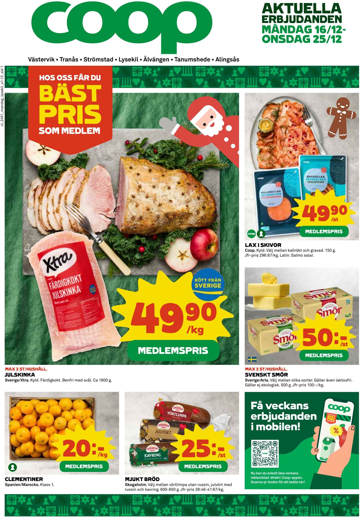 Erbjudanden Coop 16.12.2024 - 22.12.2024