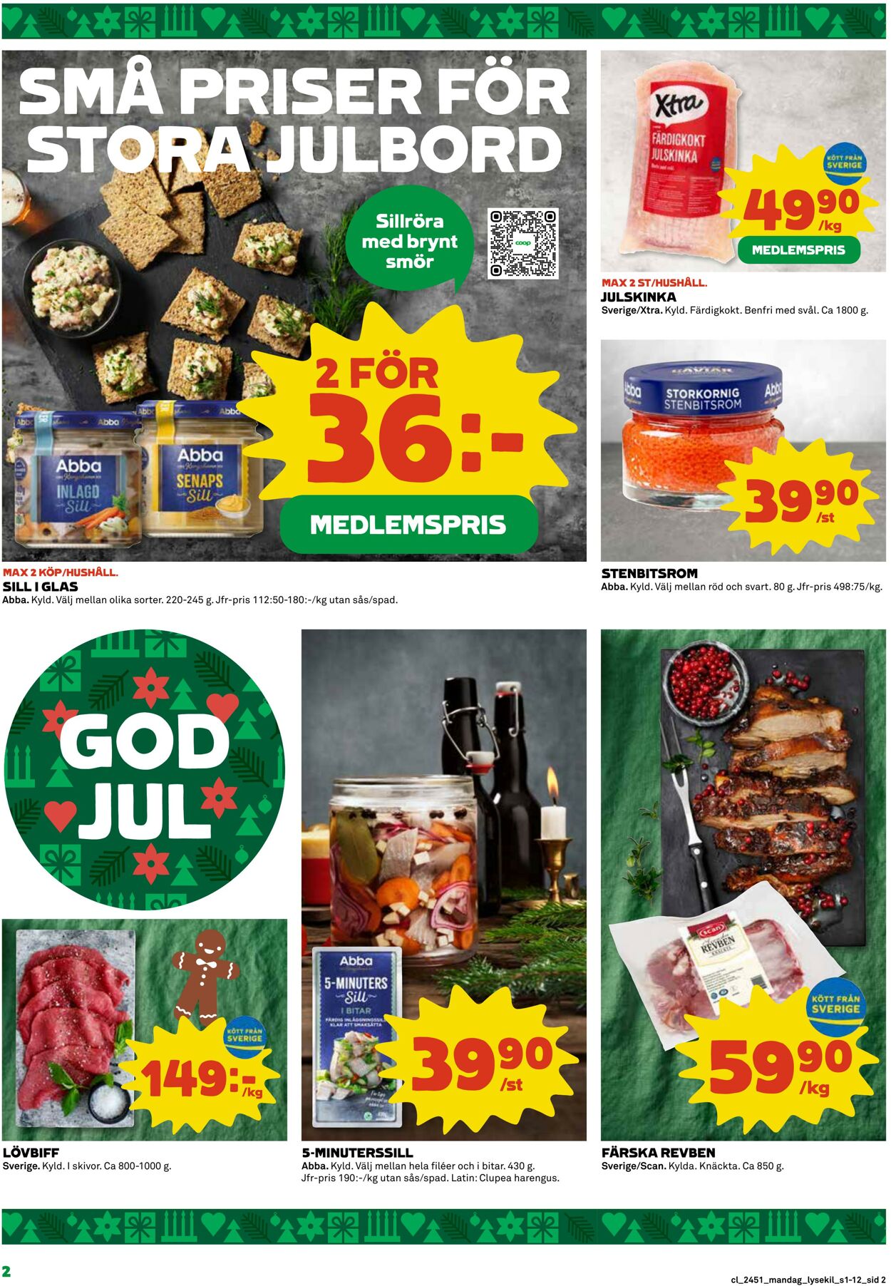 Erbjudanden Coop 16.12.2024 - 22.12.2024