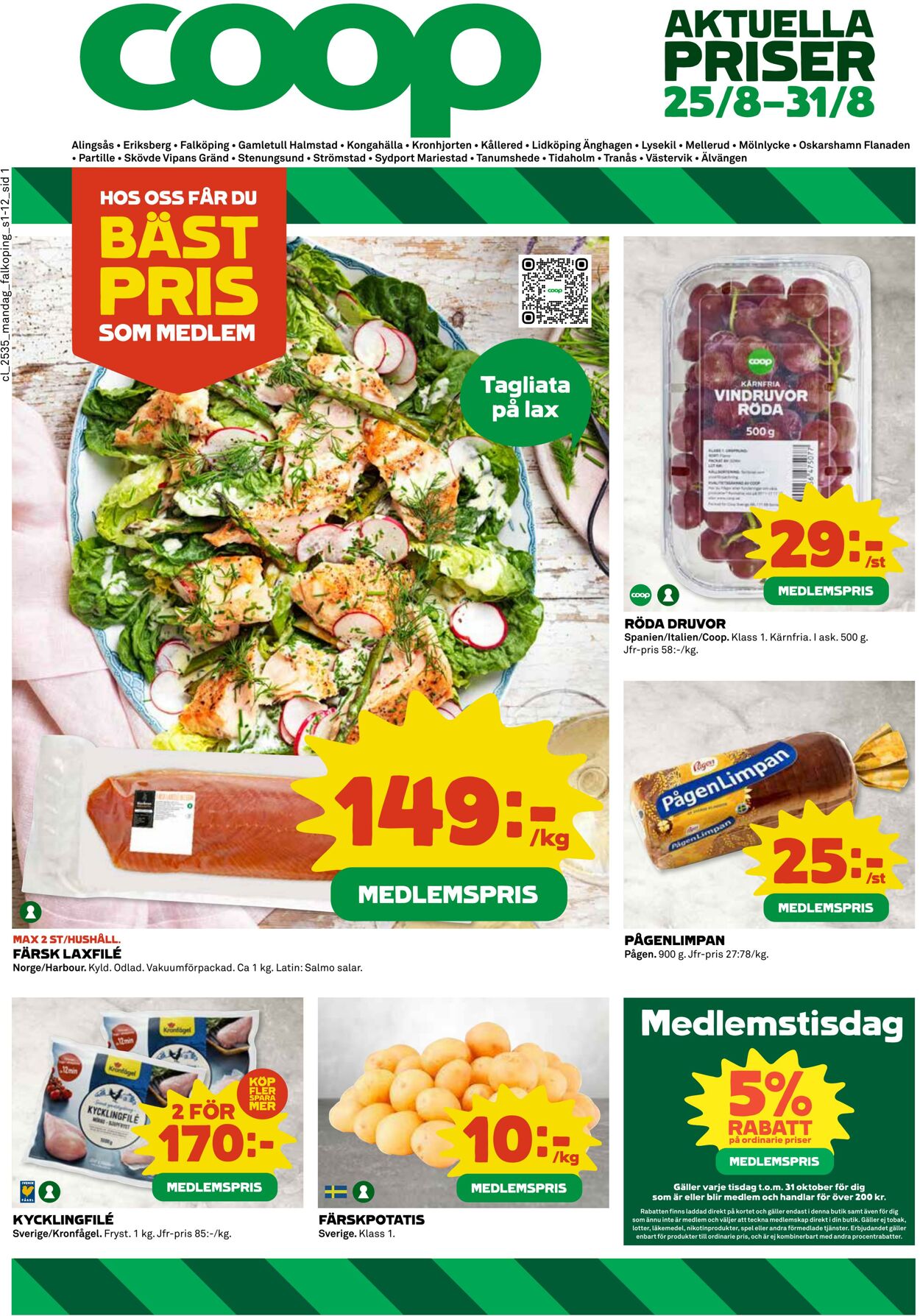 Erbjudanden Coop 25.08.2025 - 31.08.2025
