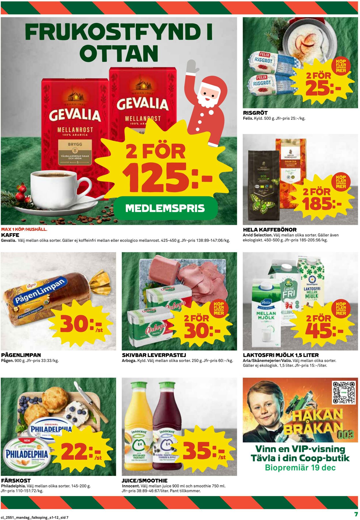Erbjudanden Coop 22.12.2025 - 28.12.2025