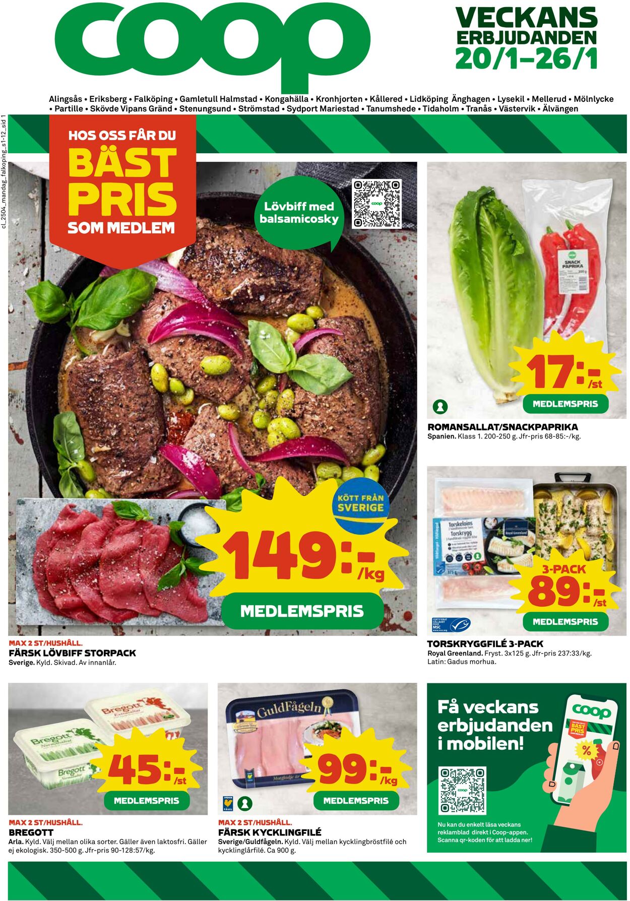 Erbjudanden Coop 20.01.2025 - 26.01.2025