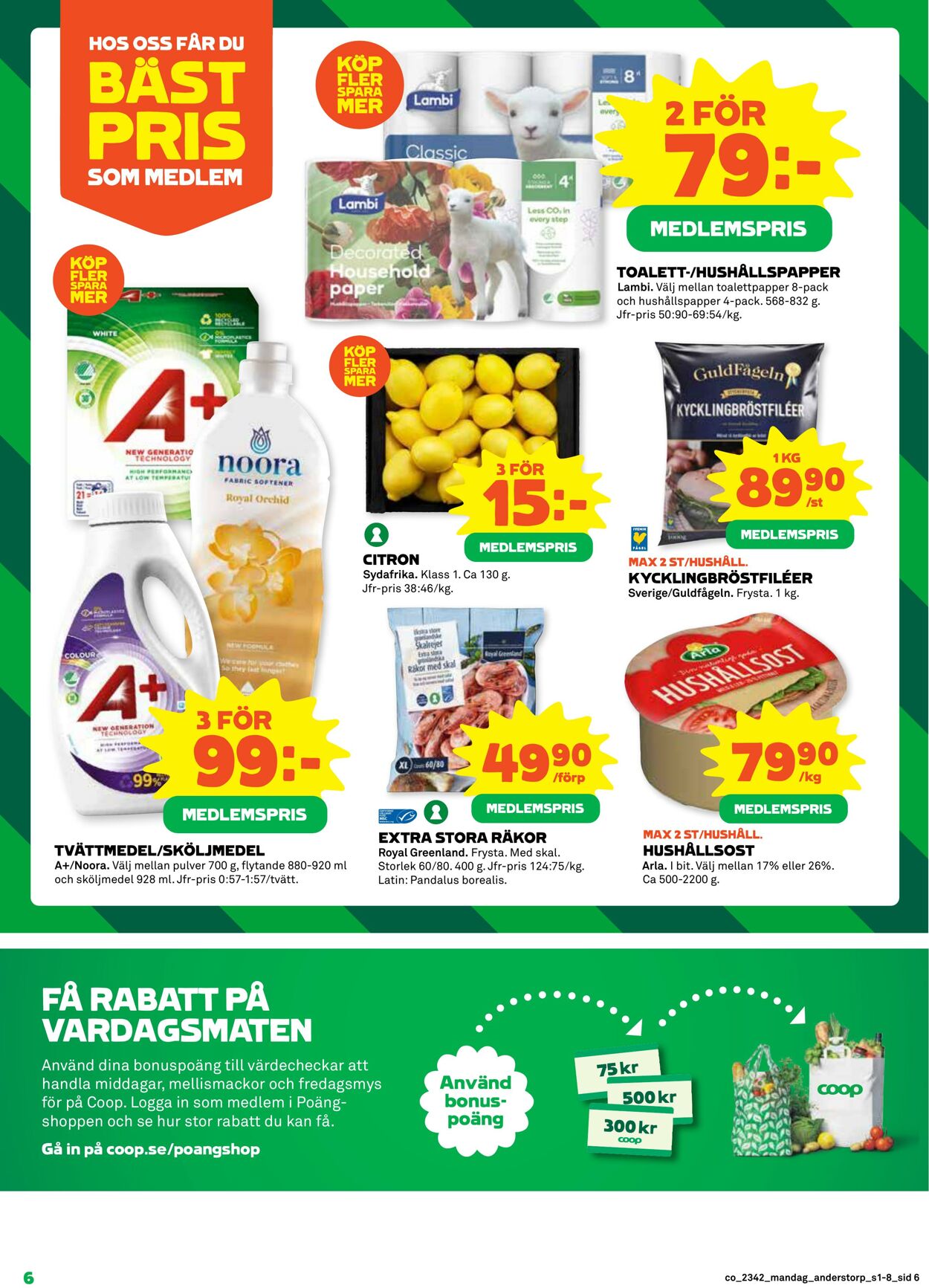 Erbjudanden Coop 16.10.2023 - 22.10.2023