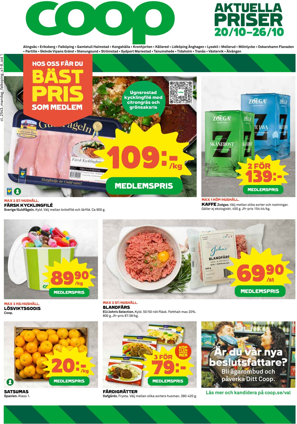 Erbjudanden Coop 20.10.2025 - 26.10.2025