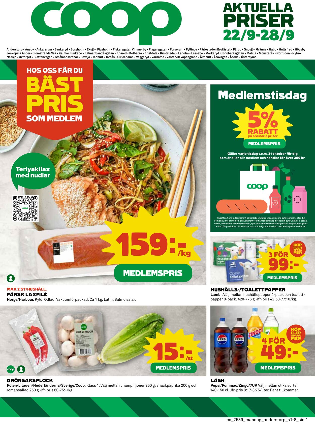 Erbjudanden Coop 22.09.2025 - 28.09.2025