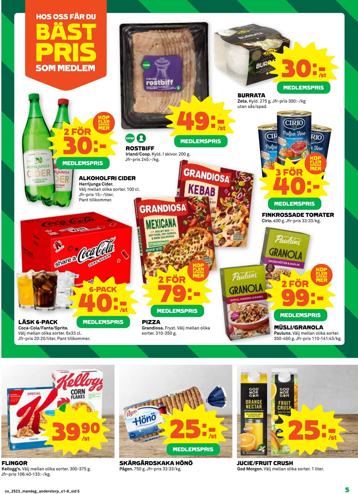 Erbjudanden Coop 02.06.2025 - 08.06.2025