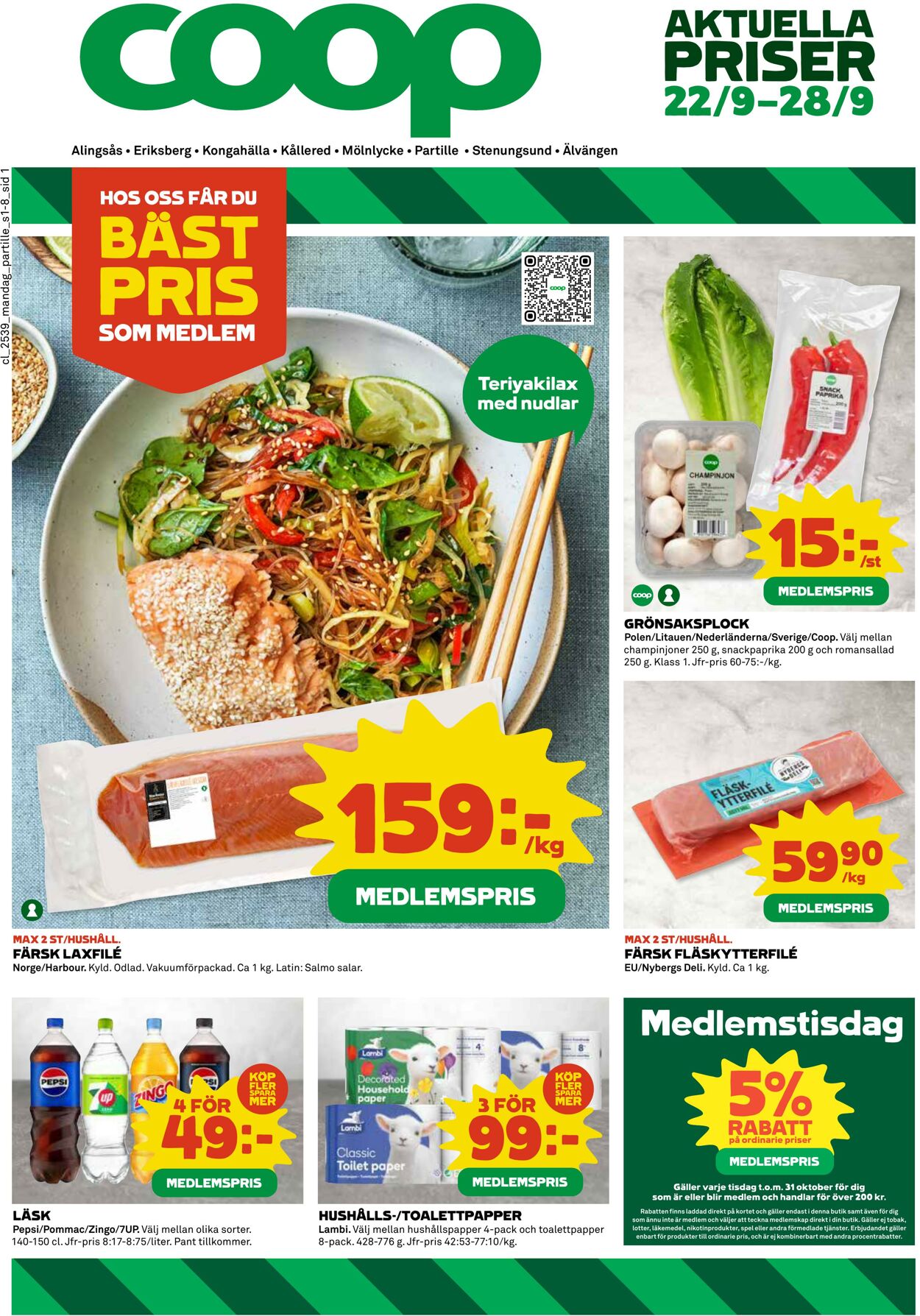 Erbjudanden Coop 22.09.2025 - 28.09.2025