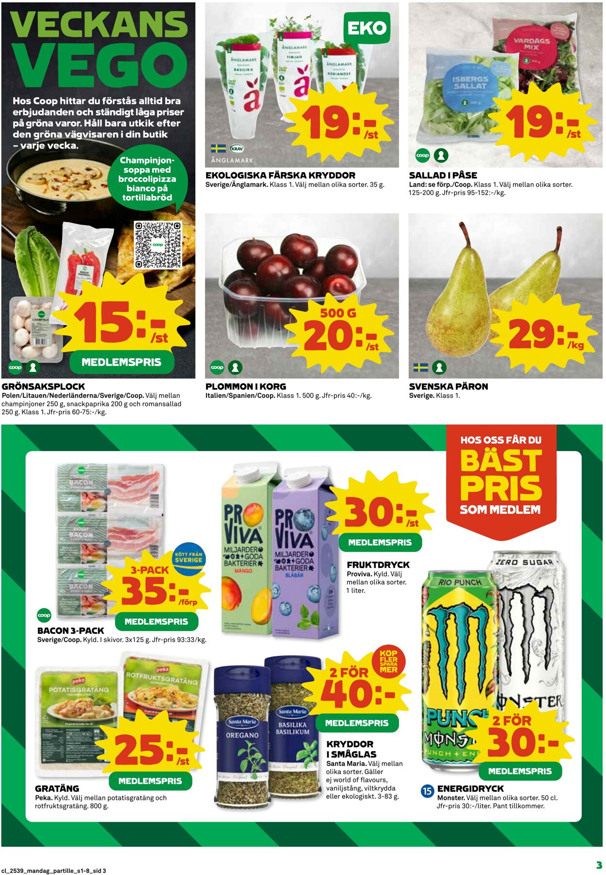 Erbjudanden Coop 22.09.2025 - 28.09.2025