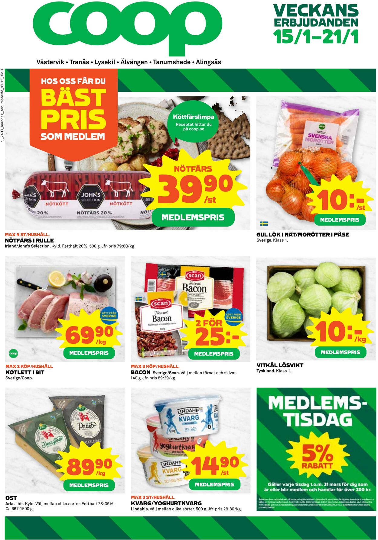 Erbjudanden Coop 15.01.2024 - 21.01.2024