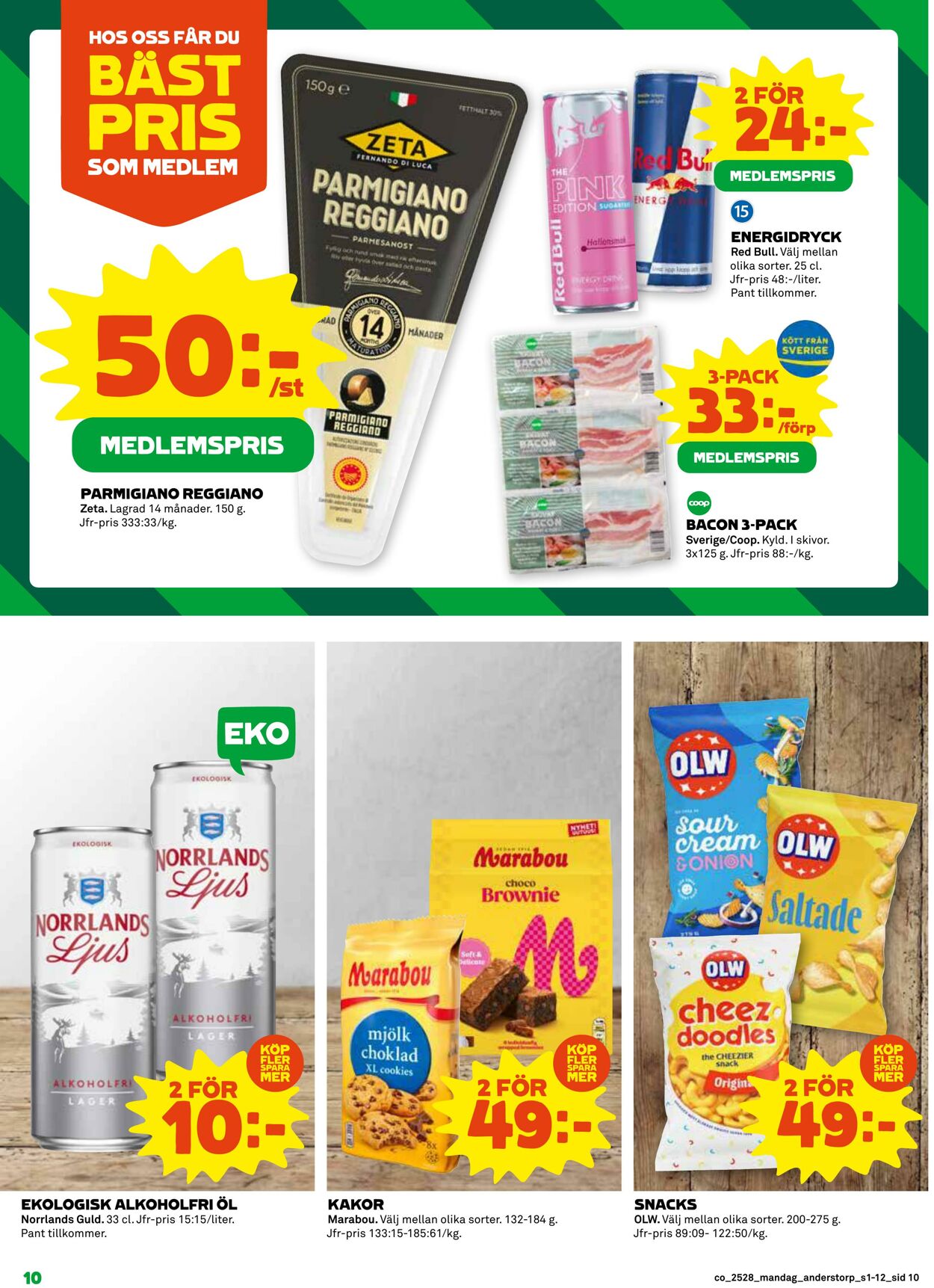 Erbjudanden Coop 07.07.2025 - 13.07.2025