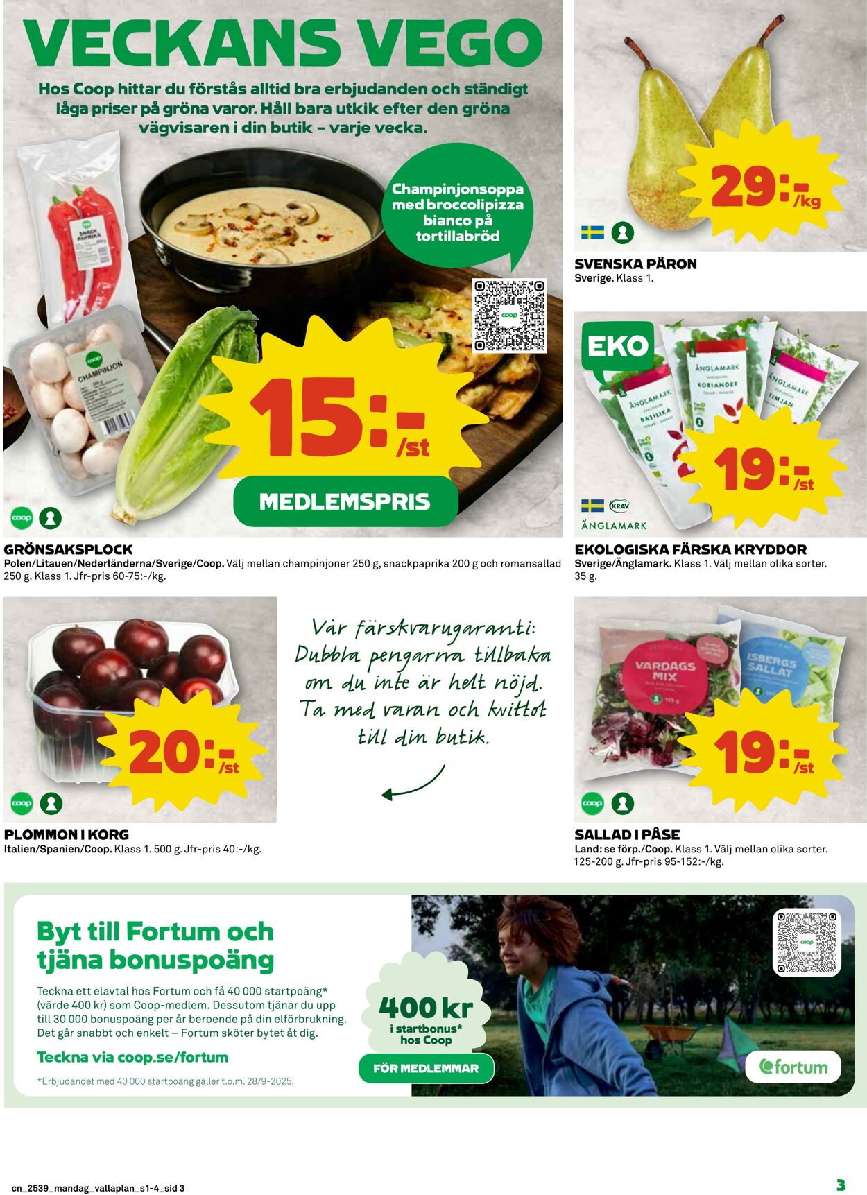 Erbjudanden Coop 22.09.2025 - 28.09.2025