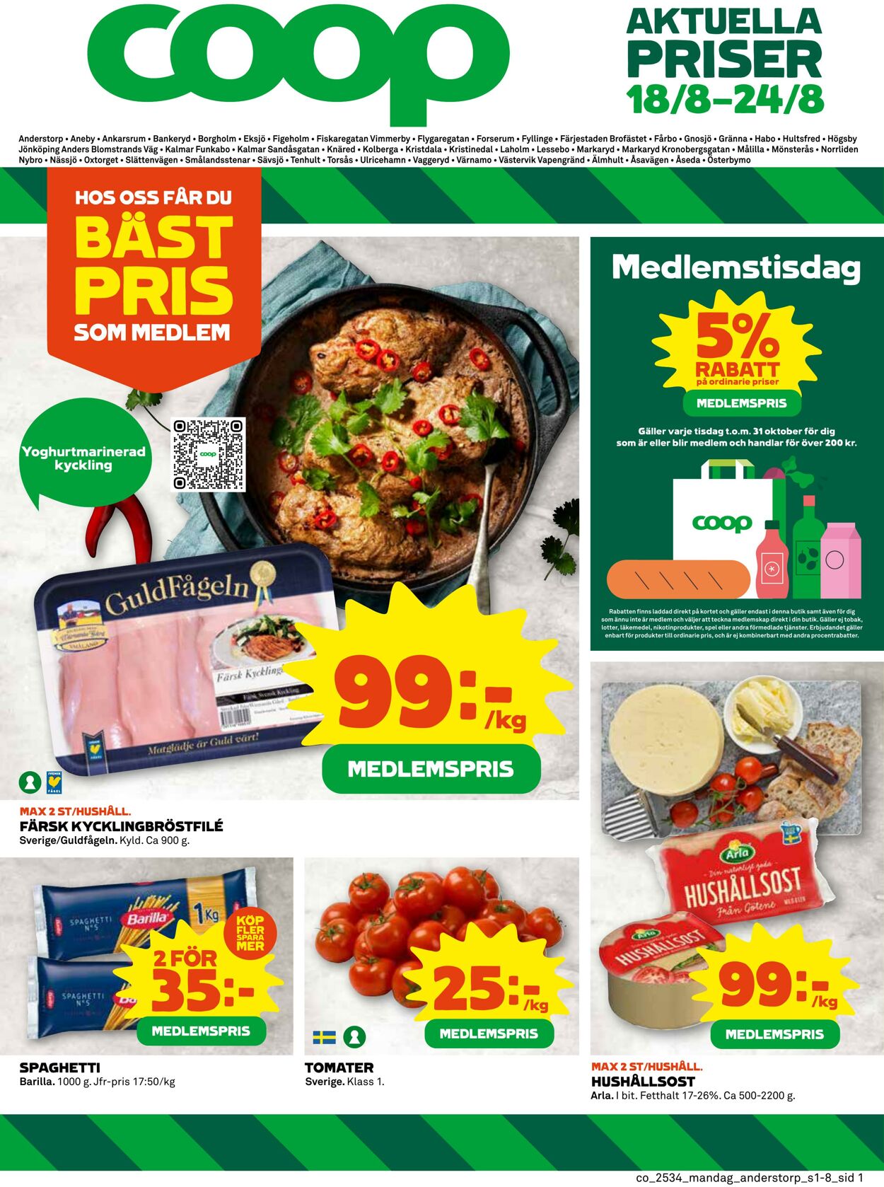 Erbjudanden Coop 18.08.2025 - 24.08.2025