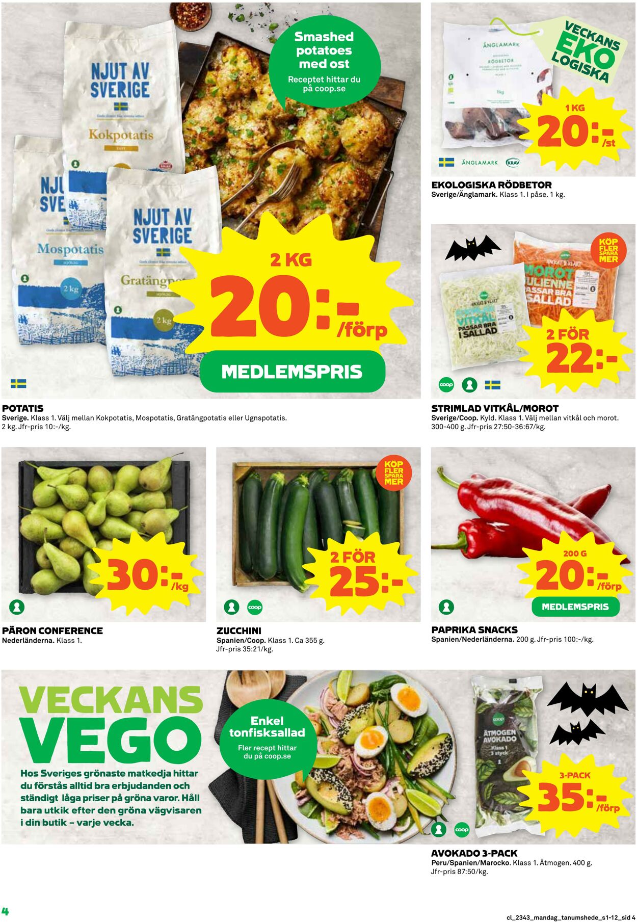 Erbjudanden Coop 23.10.2023 - 29.10.2023