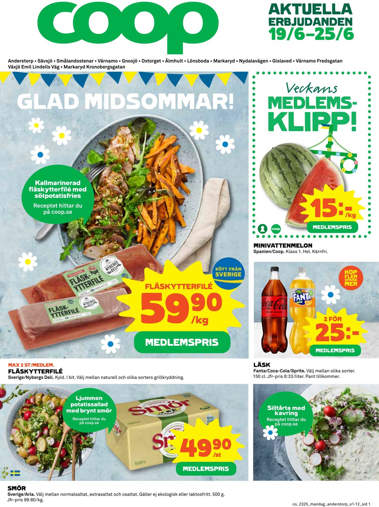 Erbjudanden Coop 19.06.2023 - 25.06.2023