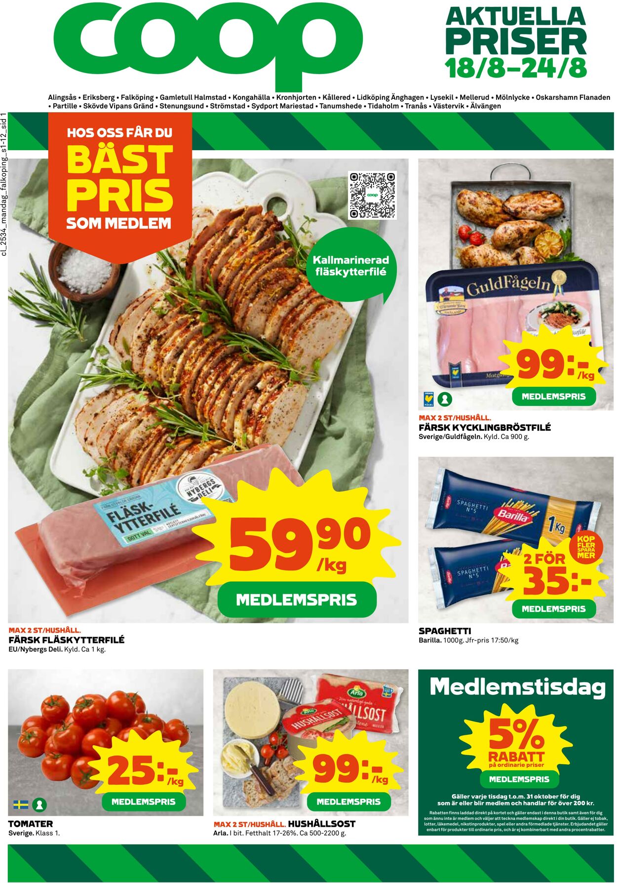 Erbjudanden Coop 18.08.2025 - 24.08.2025