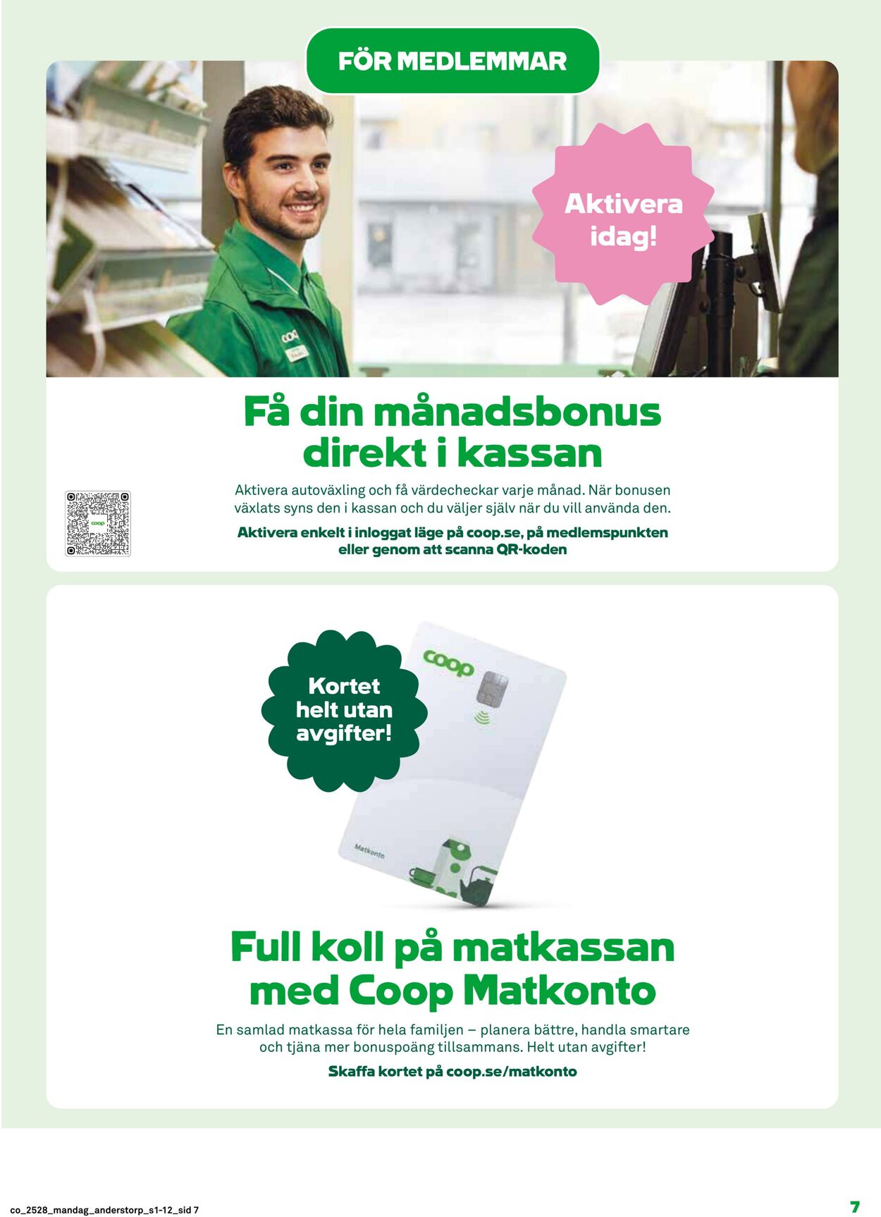 Erbjudanden Coop 07.07.2025 - 13.07.2025