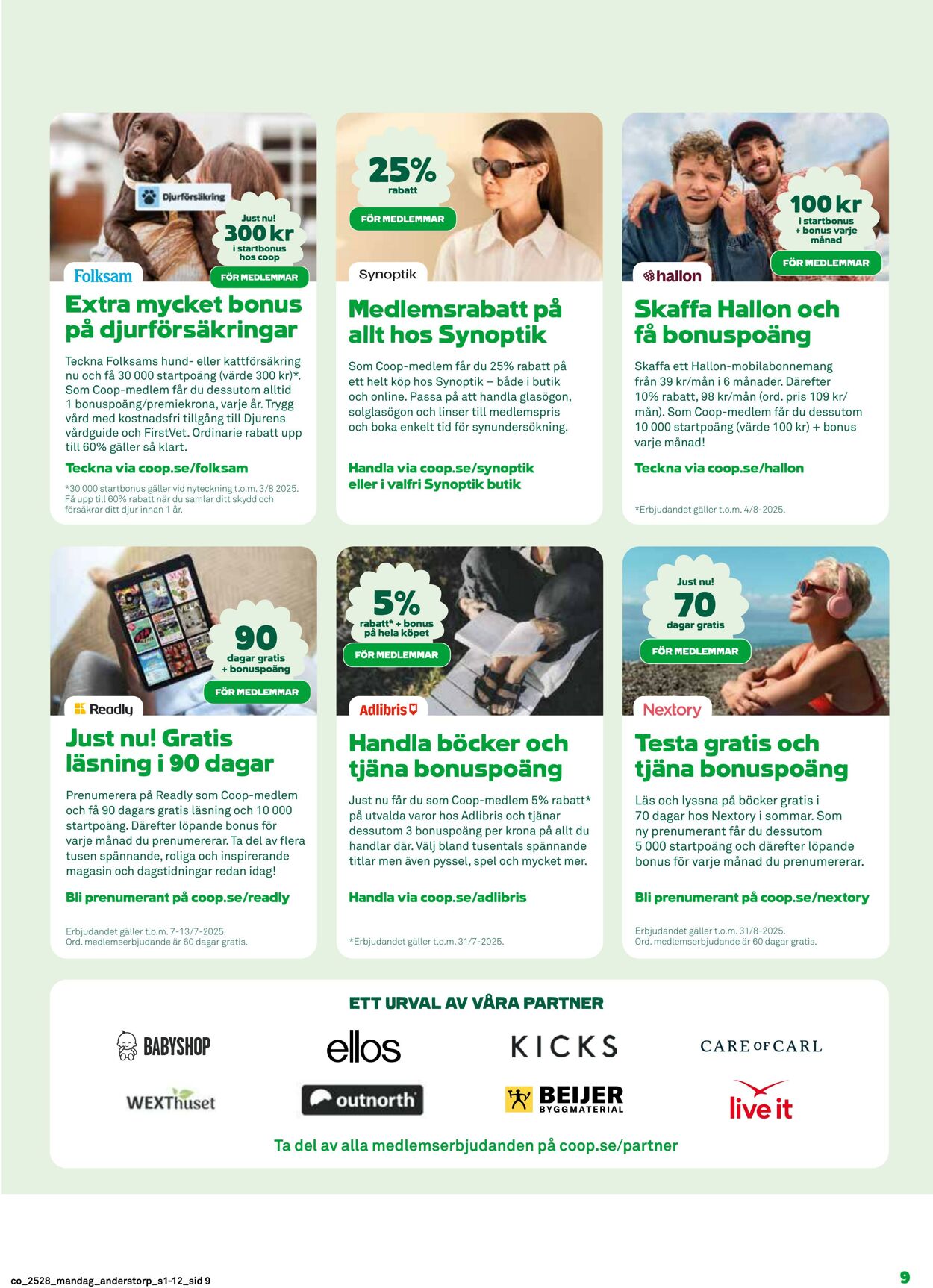 Erbjudanden Coop 07.07.2025 - 13.07.2025