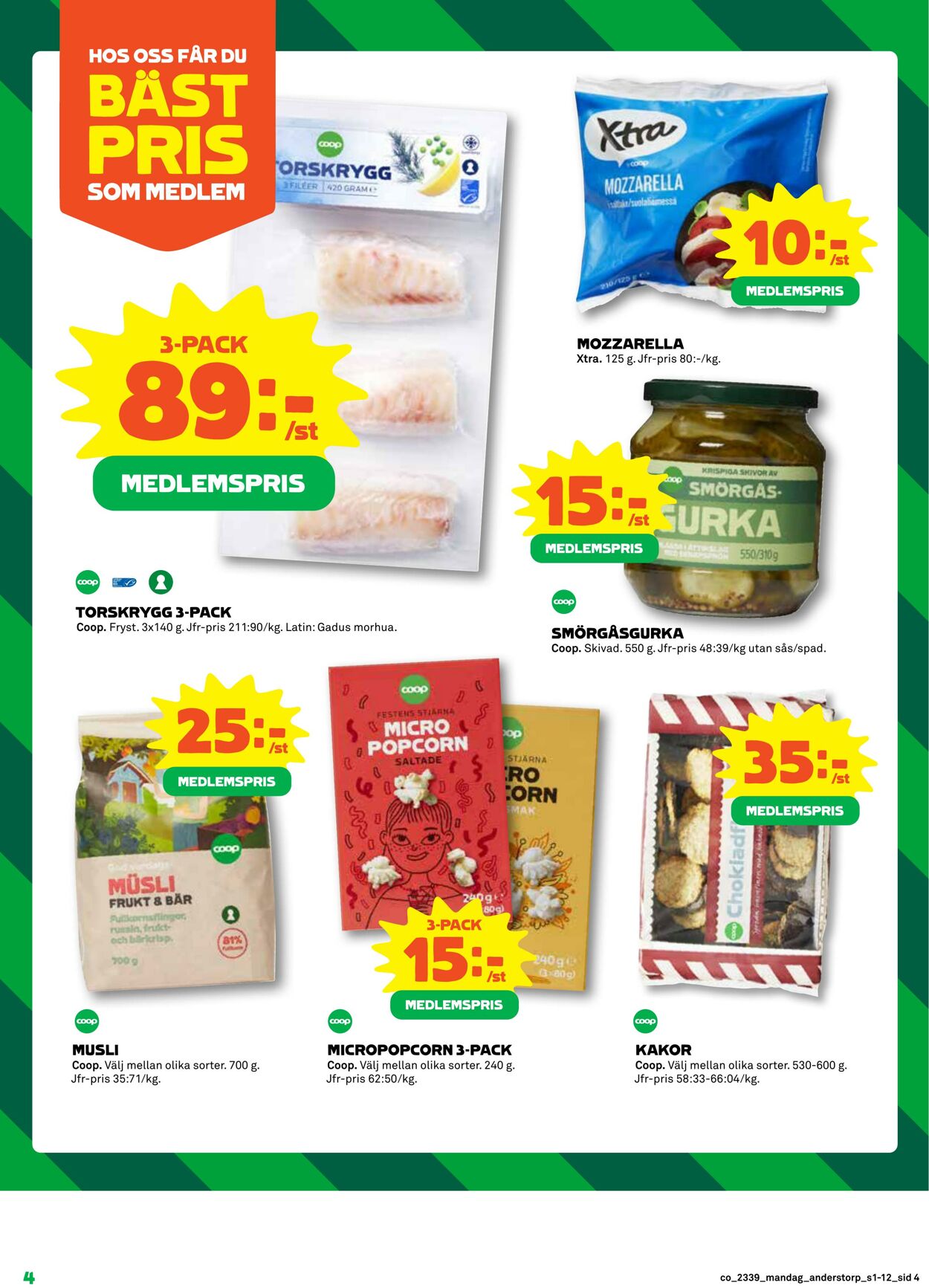 Erbjudanden Coop 25.09.2023 - 01.10.2023