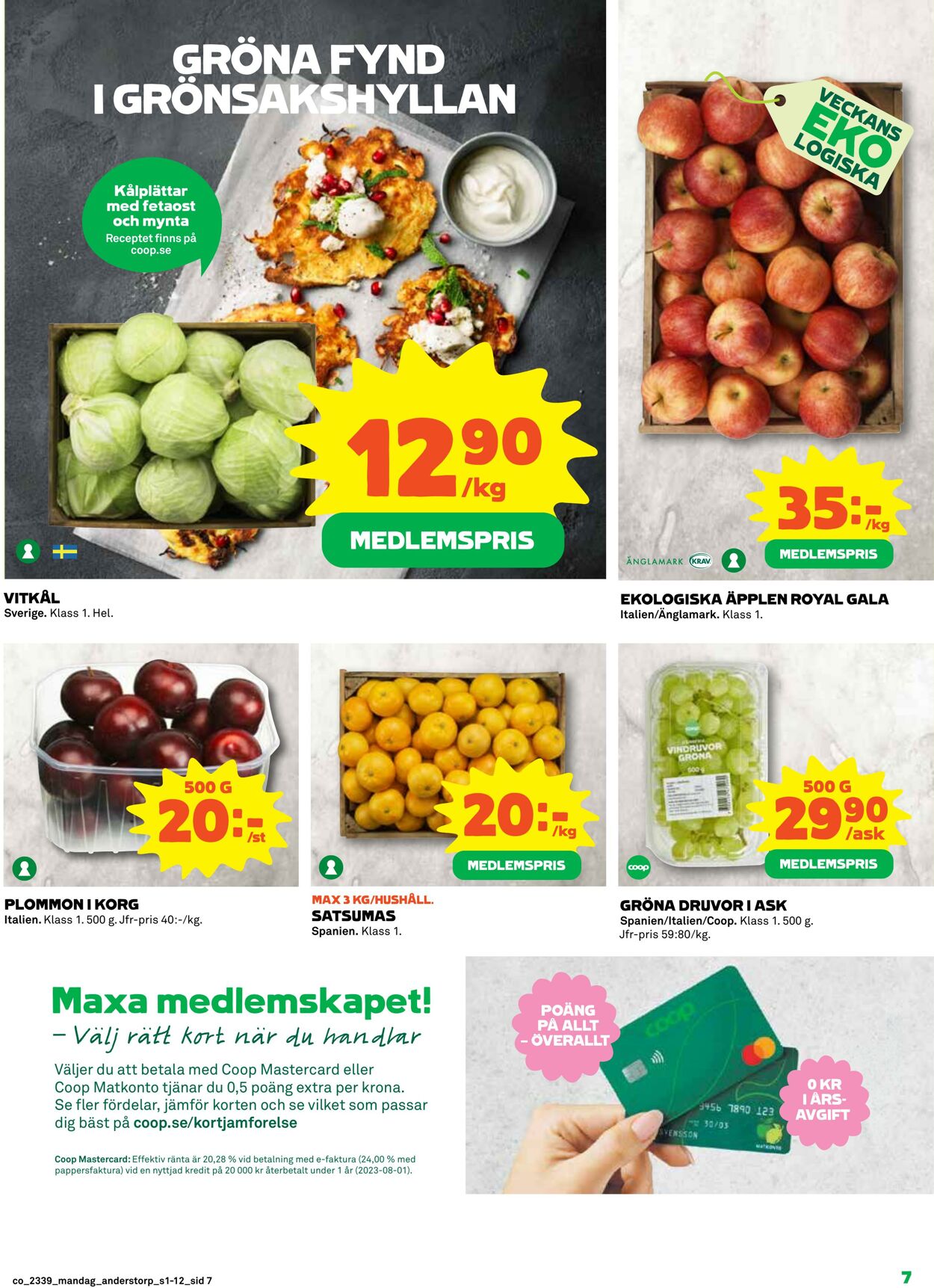 Erbjudanden Coop 25.09.2023 - 01.10.2023