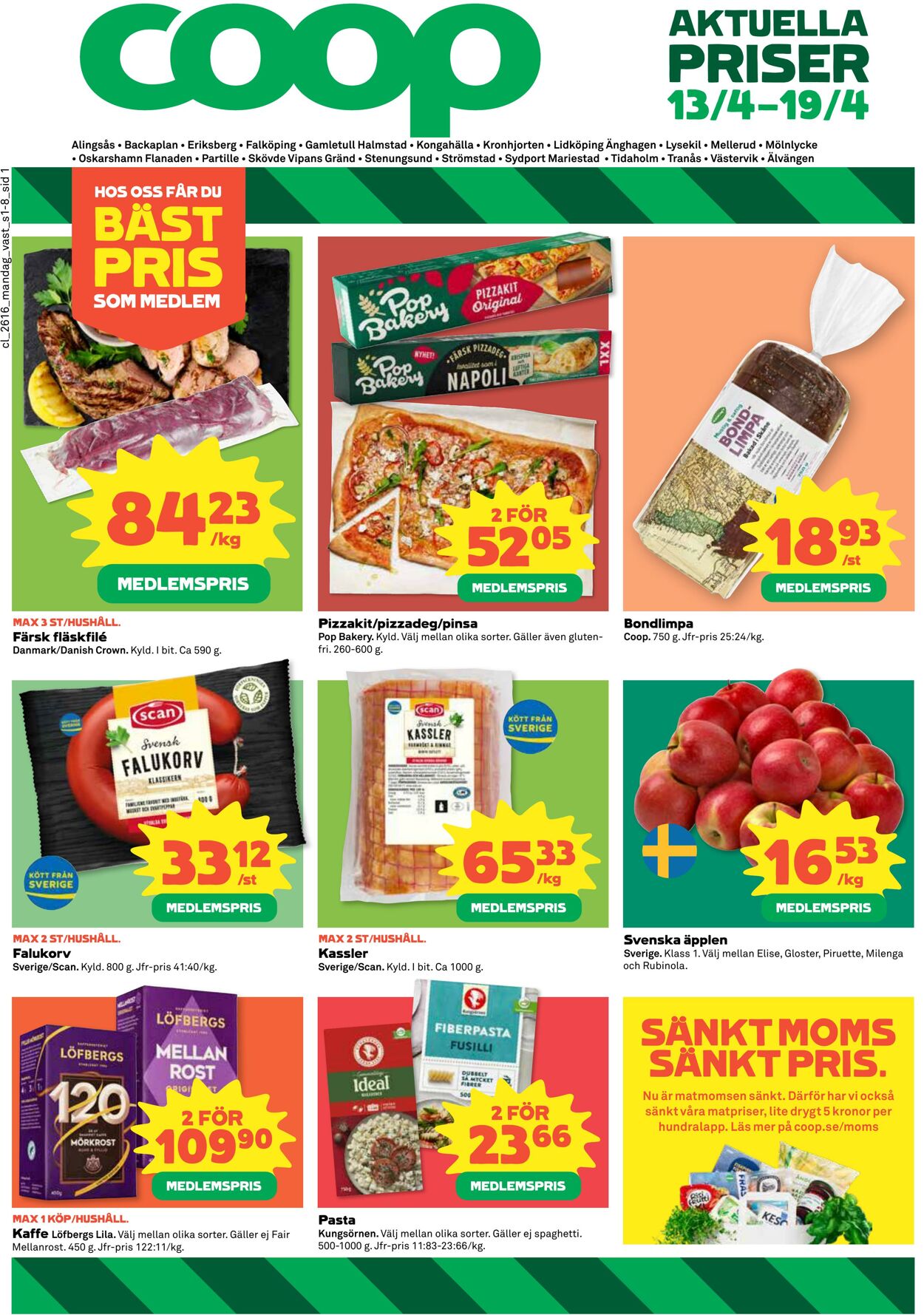 Erbjudanden Coop 13.04.2026 - 19.04.2026