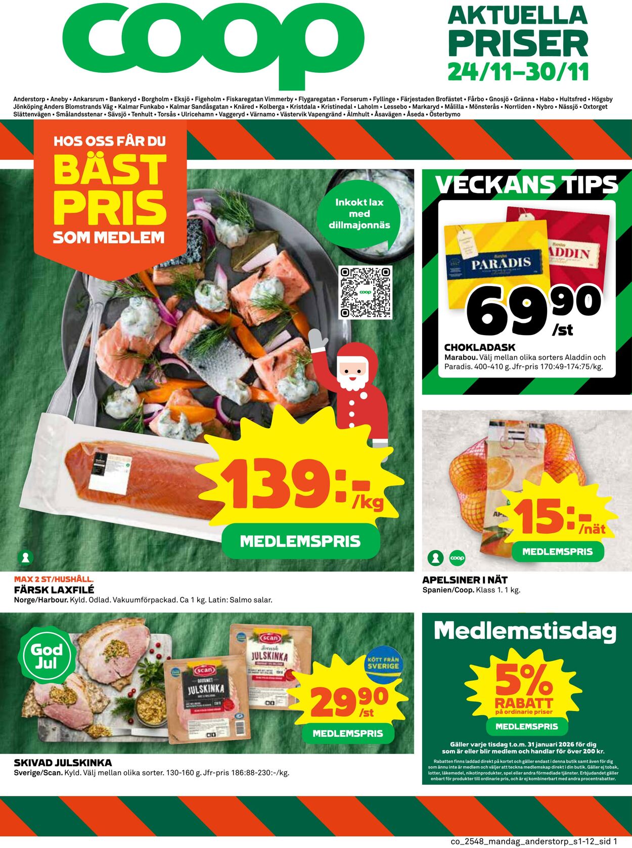 Erbjudanden Coop 24.11.2025 - 30.11.2025
