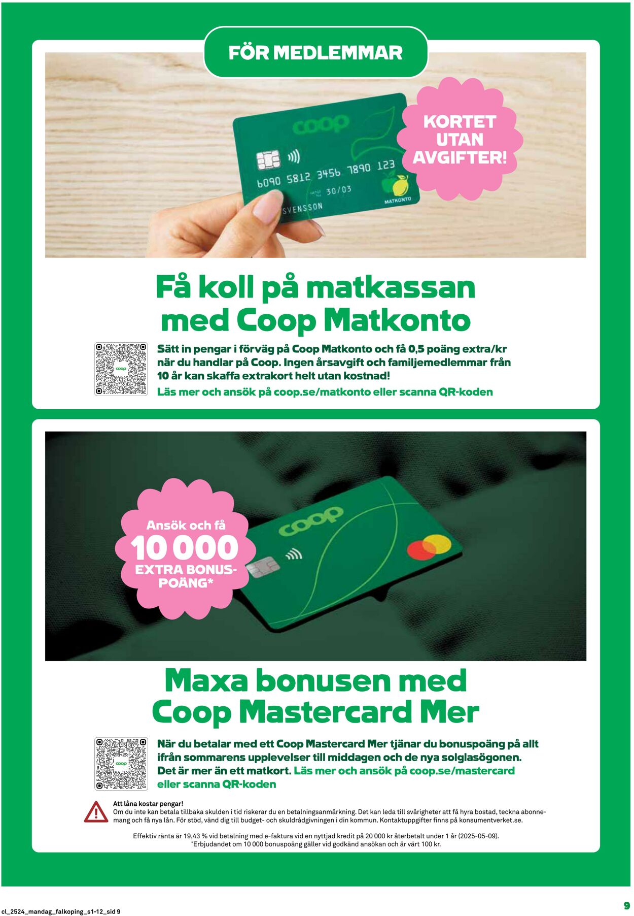Erbjudanden Coop 09.06.2025 - 15.06.2025