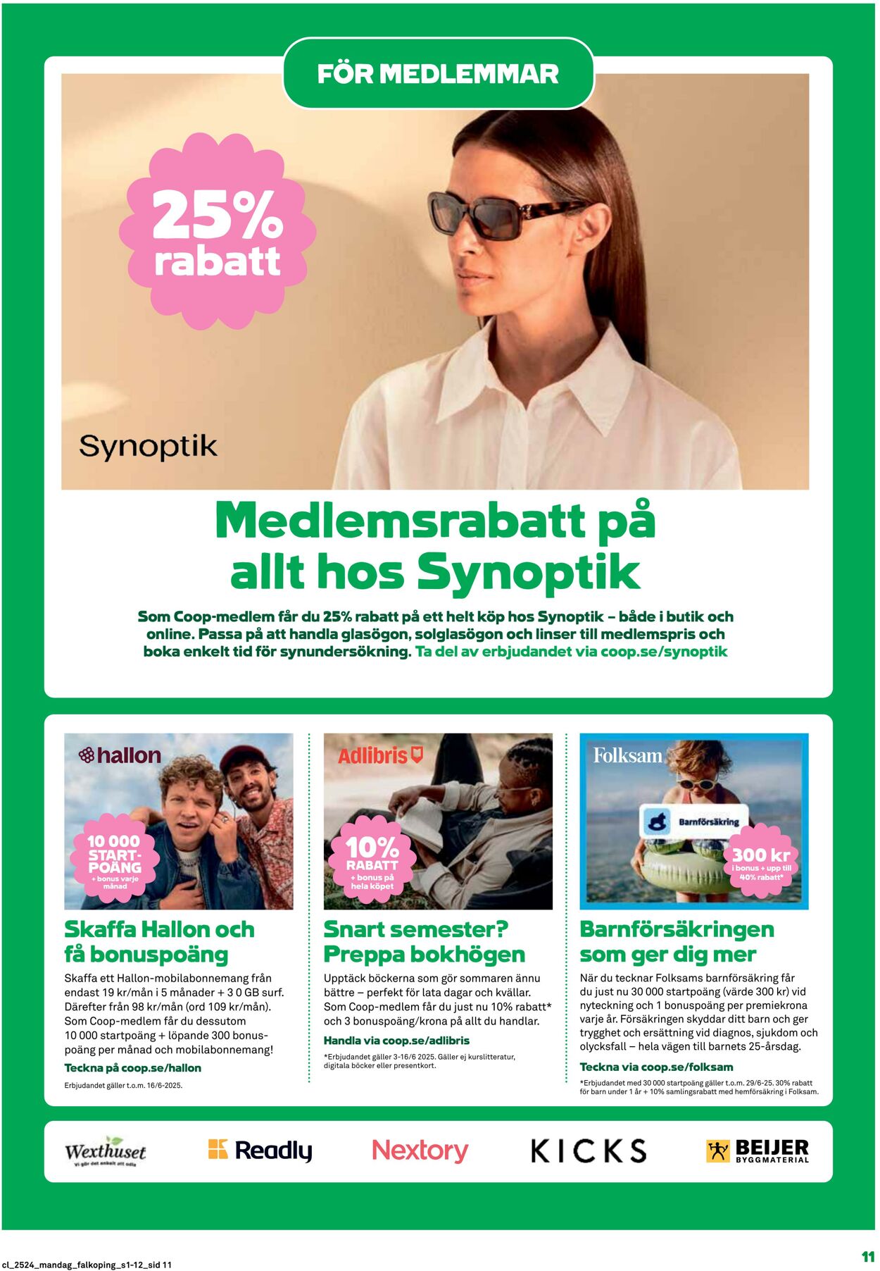 Erbjudanden Coop 09.06.2025 - 15.06.2025