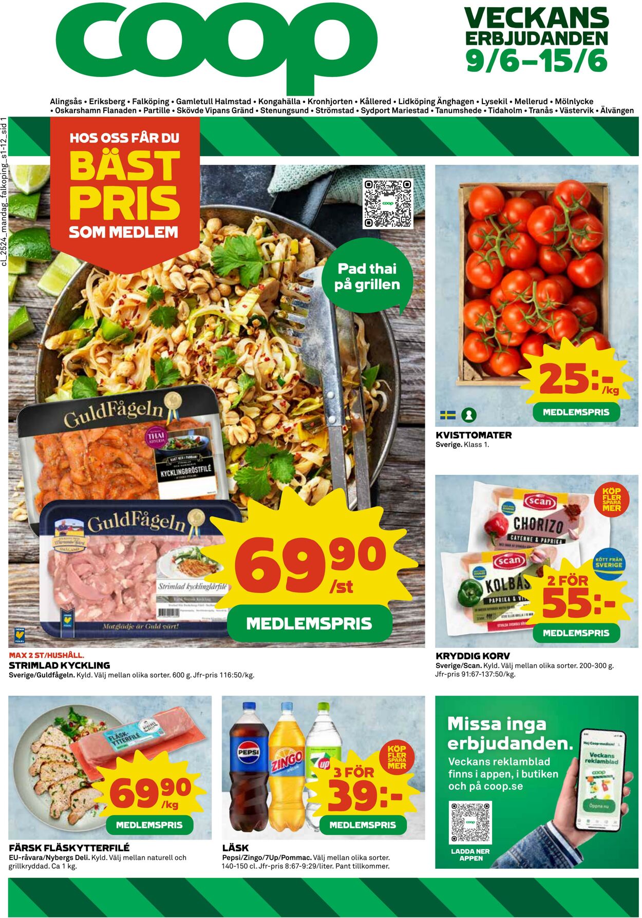 Erbjudanden Coop - Coop | Butiksinfo och erbjudanden 9 jun, 2025 - 15 jun, 2025