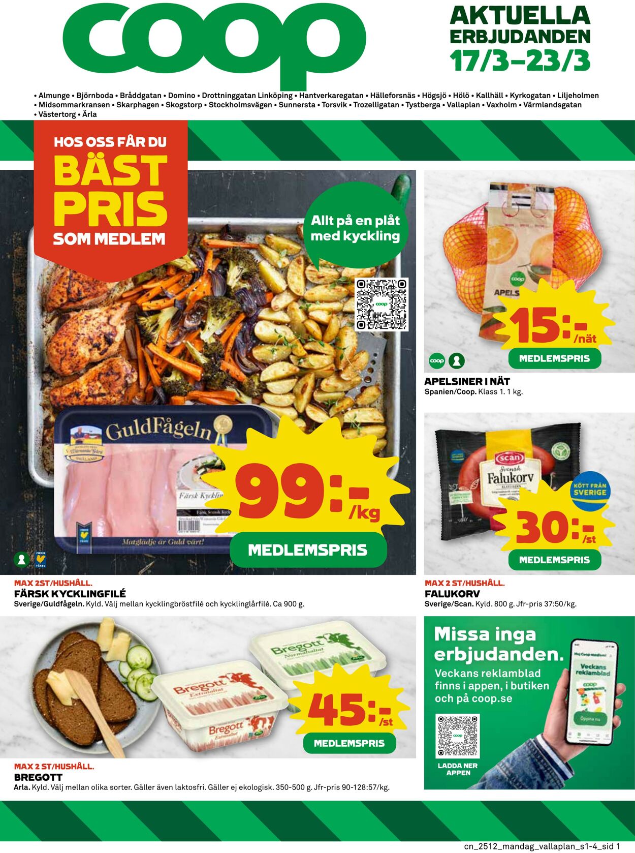 Erbjudanden Coop 17.03.2025 - 23.03.2025