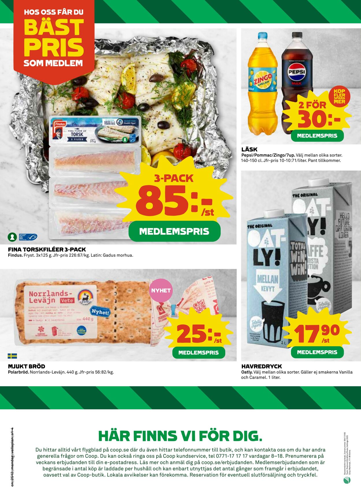 Erbjudanden Coop 17.03.2025 - 23.03.2025