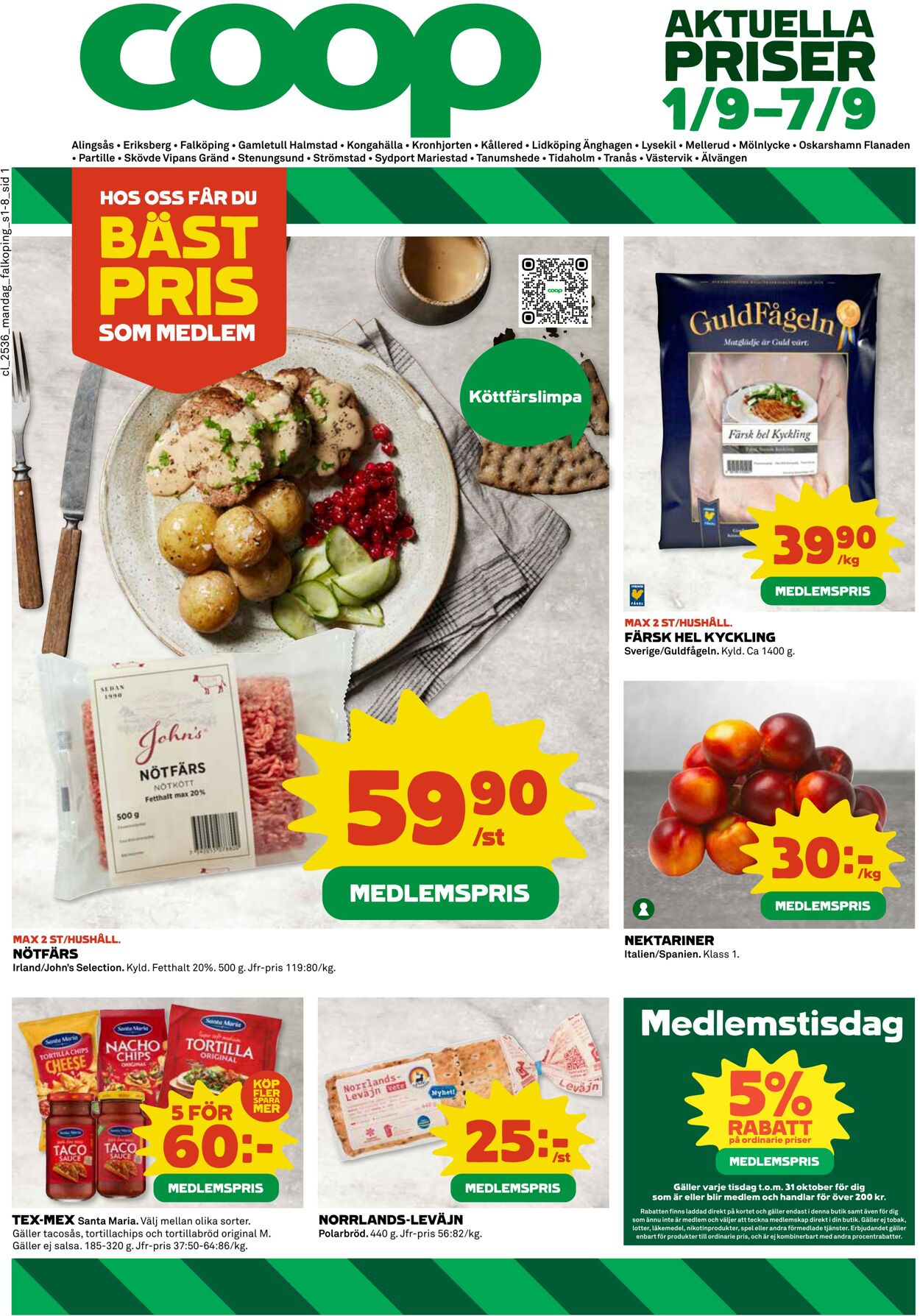 Erbjudanden Coop 01.09.2025 - 07.09.2025