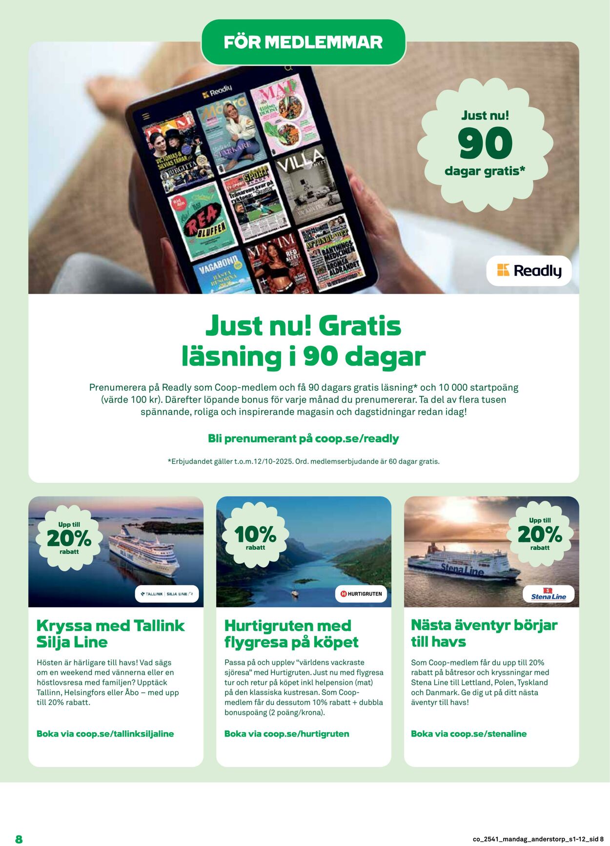 Erbjudanden Coop 06.10.2025 - 12.10.2025
