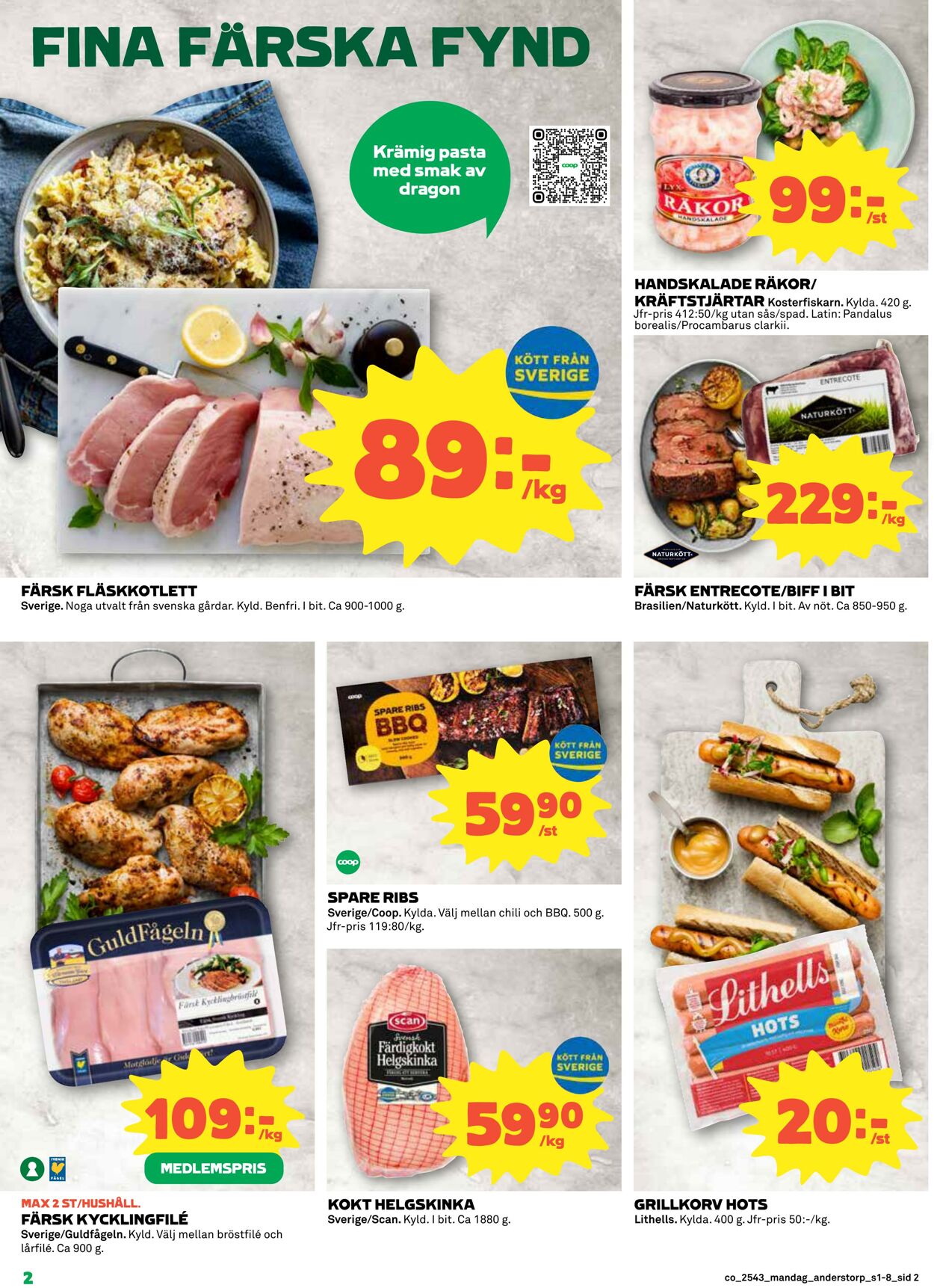 Erbjudanden Coop 20.10.2025 - 26.10.2025