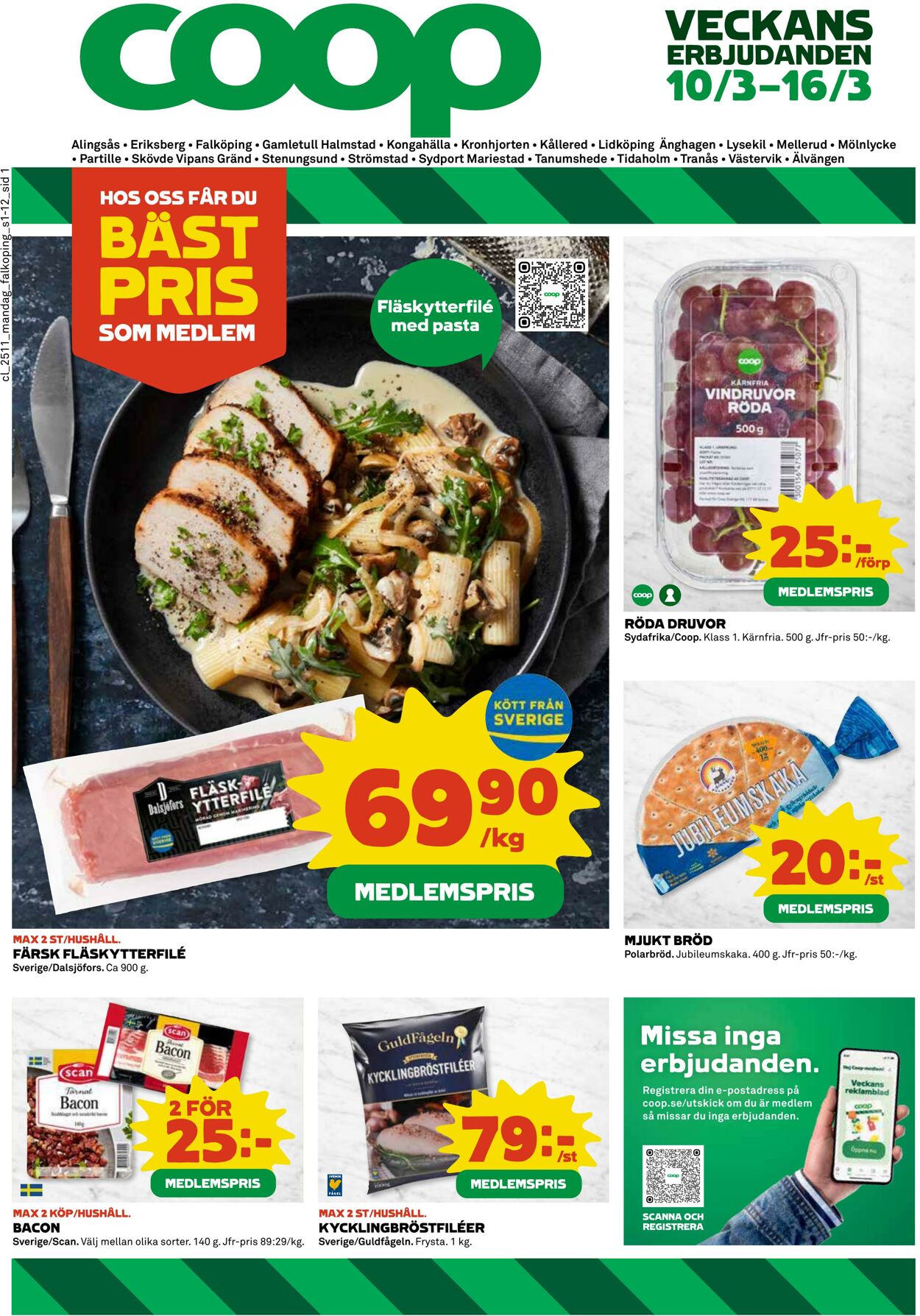 Erbjudanden Coop 10.03.2025 - 16.03.2025