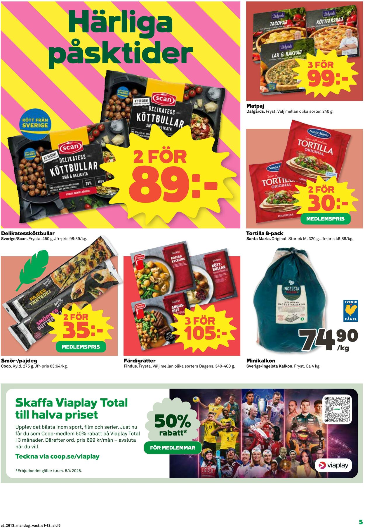 Erbjudanden Coop 23.03.2026 - 29.03.2026