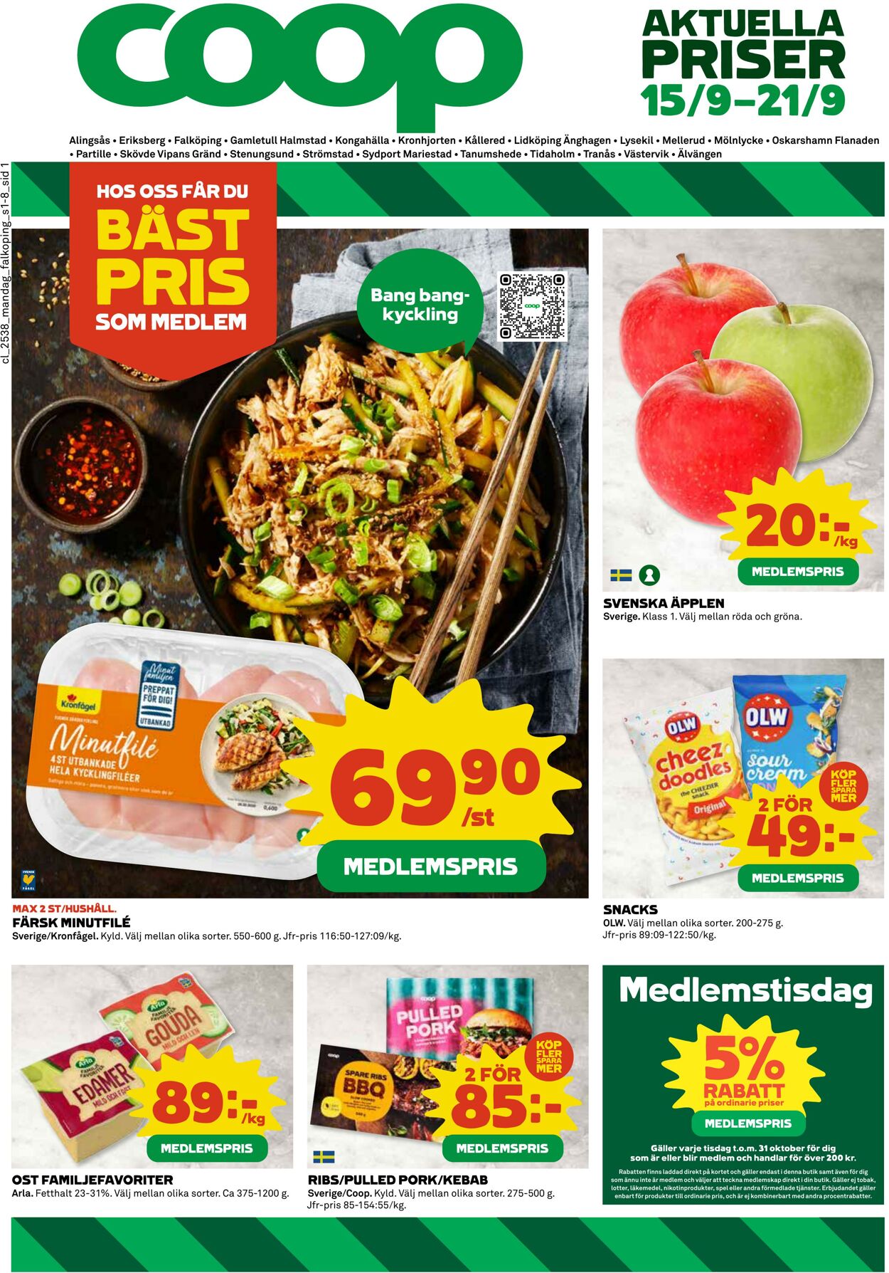Erbjudanden Coop 15.09.2025 - 21.09.2025