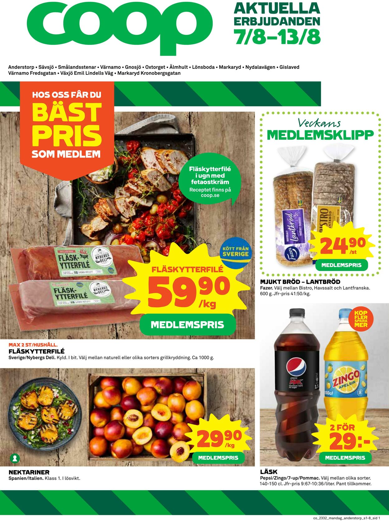 Erbjudanden Coop 07.08.2023 - 13.08.2023