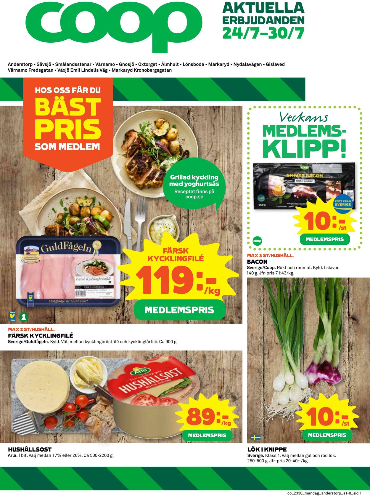 Erbjudanden Coop 24.07.2023 - 30.07.2023