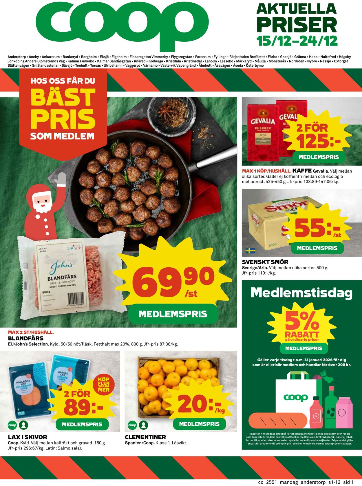 Erbjudanden Coop 22.12.2025 - 28.12.2025